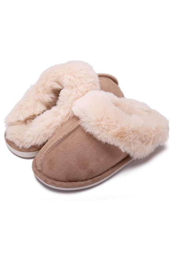 Cozy Plush Cotton Slippers for Women & Men - Soft Indoor House Shoes with Non-Slip Sole - Perfect for Winter, Home, Office and Hotel Use