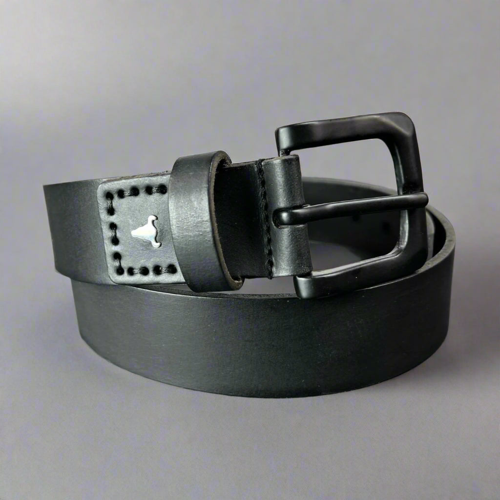 Premium Men's Buffalo Grain Leather Belt - Durable & Stylish for Casual & Formal Wear - Perfect for Office, Jeans & Dress Pants