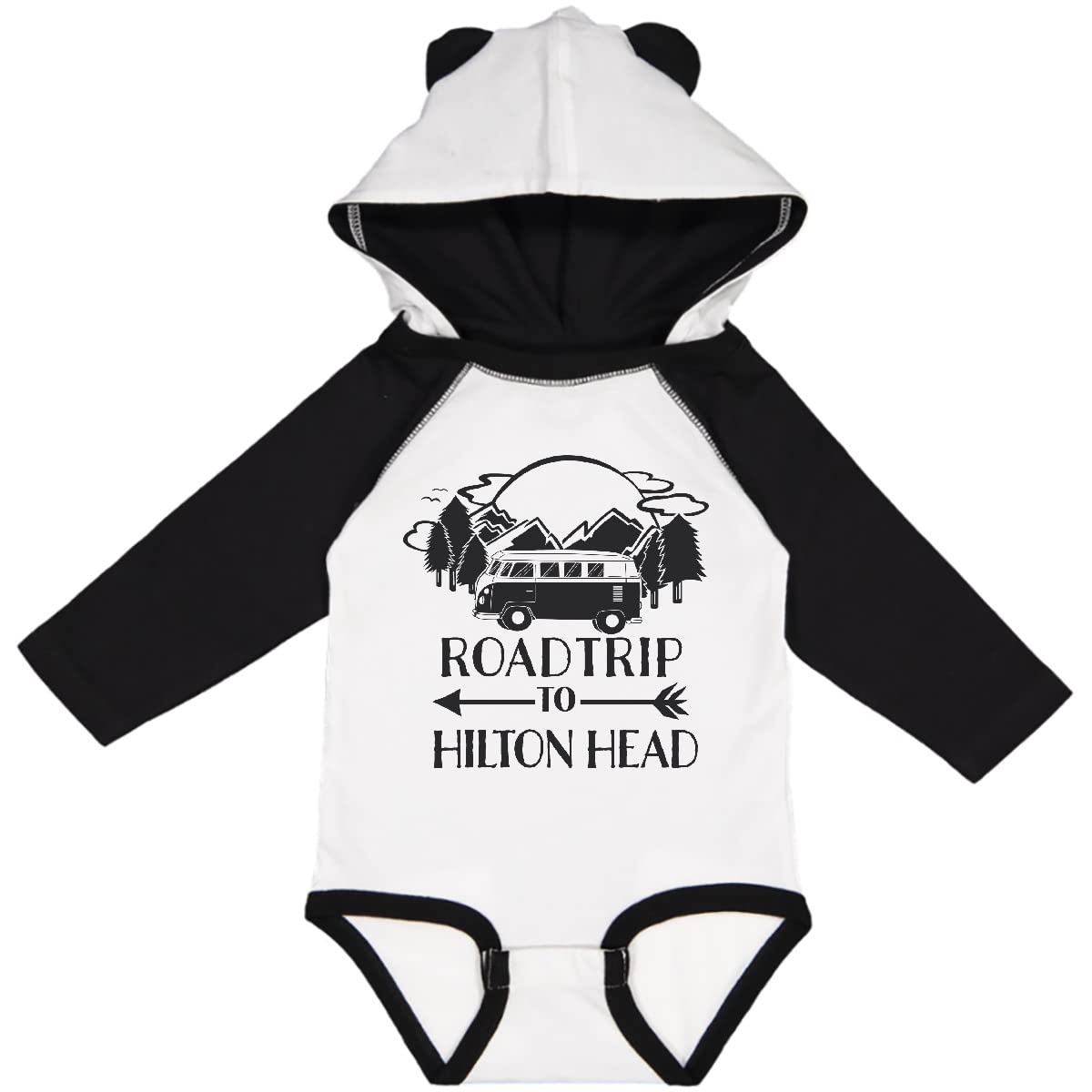 Inktastic Road Trip to Hilton Head Long Sleeve Baby Bodysuit - Soft Cotton Infant Onesie for Travel, Family Vacations & Photo Shoots