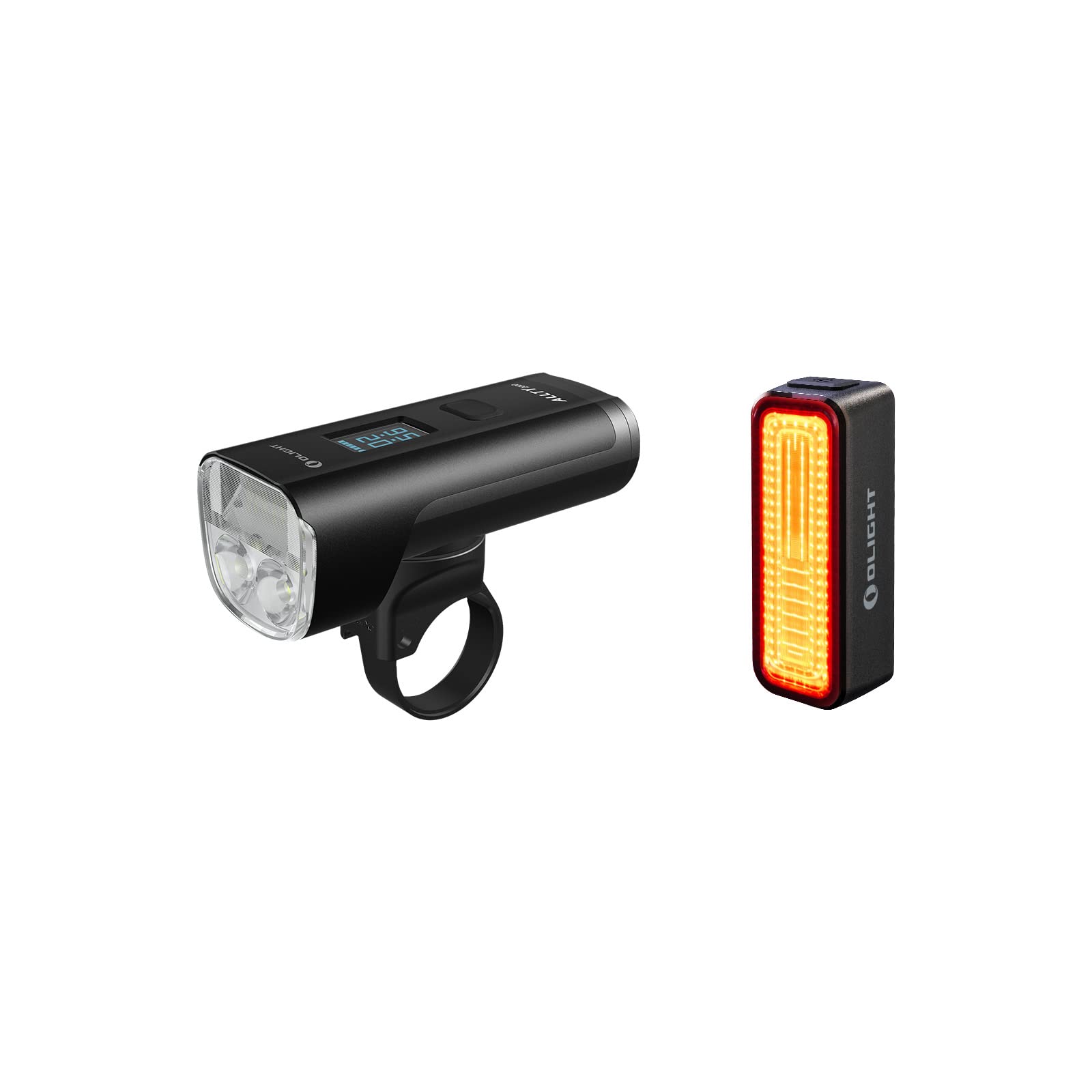 Olight ALLTY 2000 Bike Light - 2000 Lumens USB Rechargeable Smart Front Light with RN 180 Tail Light (180 Lumens Brake Sensing) - Perfect for Night Cycling, Commuting & Mountain Biking