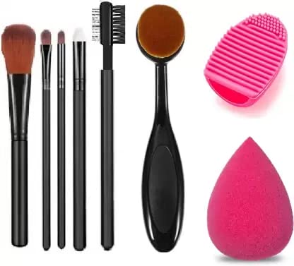 Professional 8-Piece Makeup Brush Set - Soft Bristles for Flawless Foundation, Blending & Contouring - Perfect for Everyday Makeup & Travel
