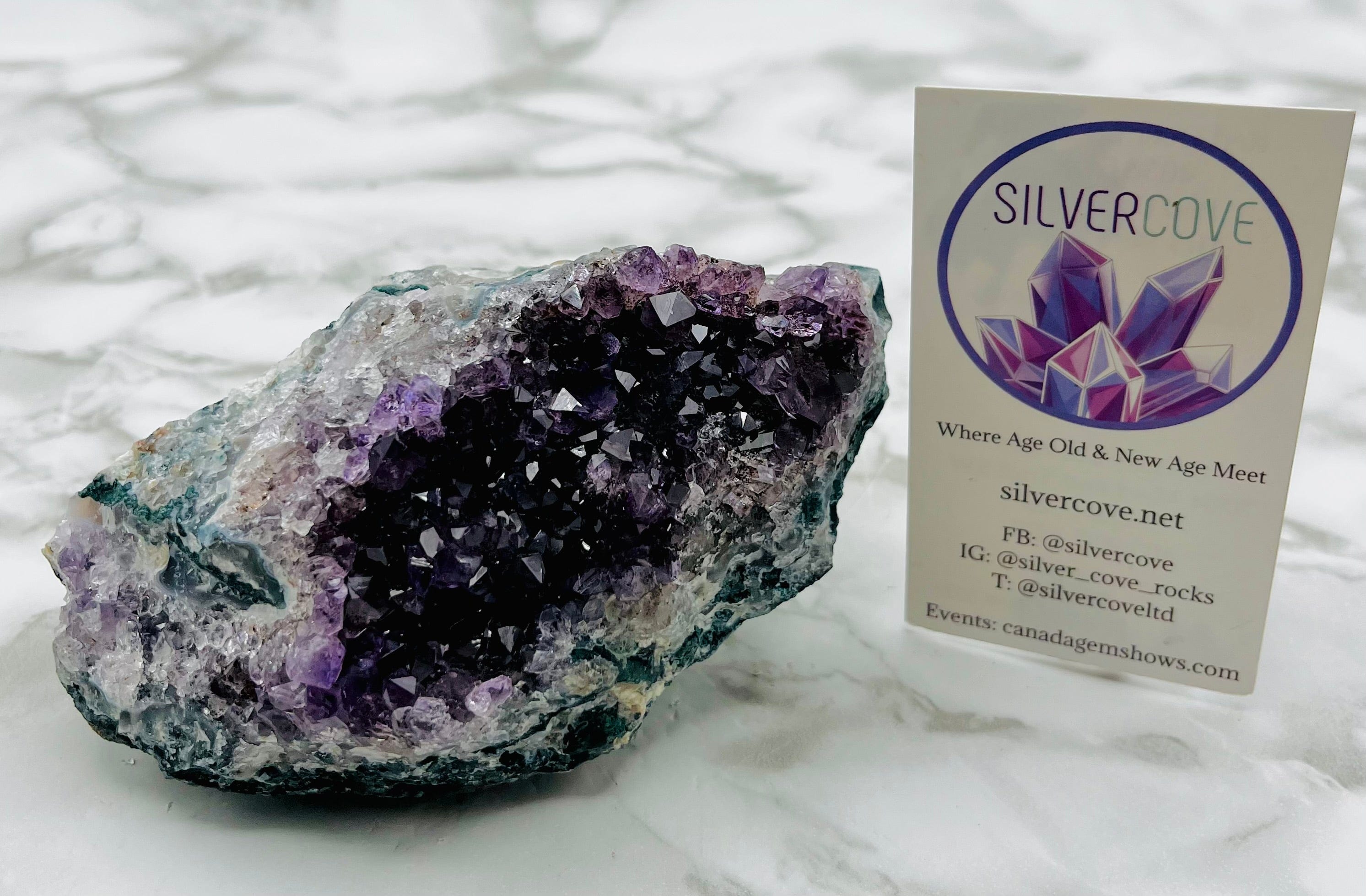 Natural Amethyst Crystal Cluster Specimen - Healing Stone for Meditation, Home Decor & Spiritual Gifts | Perfect for Reiki, Feng Shui & Crystal Collections