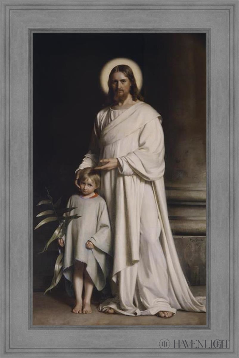 Christ With Boy By Carl Bloch - Religious Wall Art, Christian Home Decor, Biblical Painting for Living Room & Church