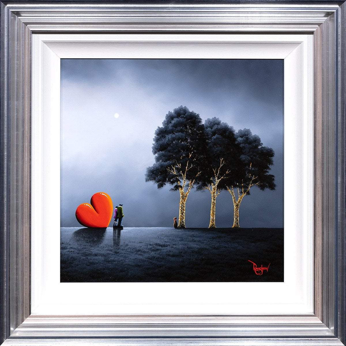 Original Winter Walk Painting - Handmade Artwork for Home Decor, Perfect for Living Room & Bedroom Wall Art