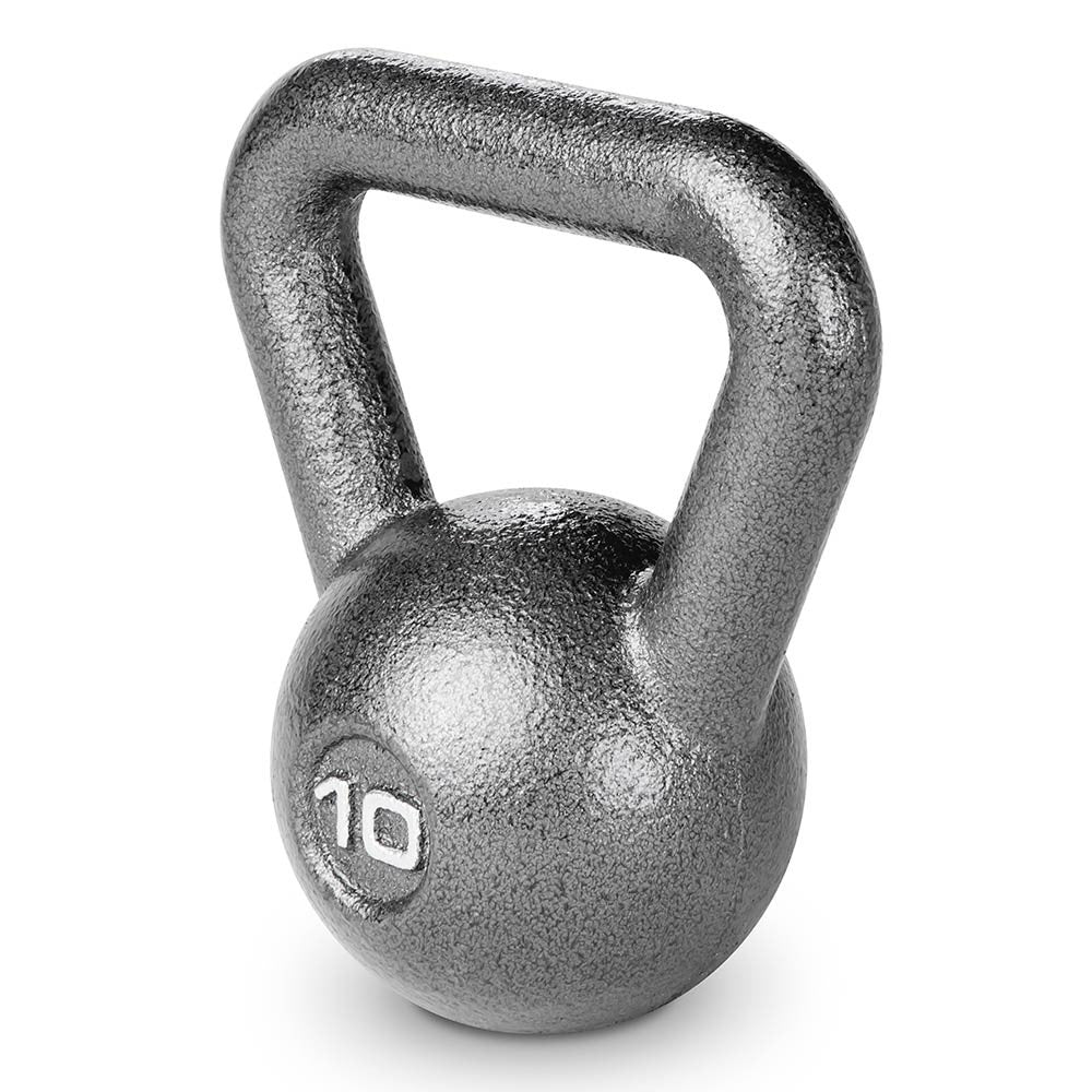 10lb Hammertone Kettlebell - Heavy Duty Cast Iron Workout Weight for Strength Training, CrossFit & Home Gym | HKB 010 | Perfect for HIIT, Functional Fitness & Muscle Building