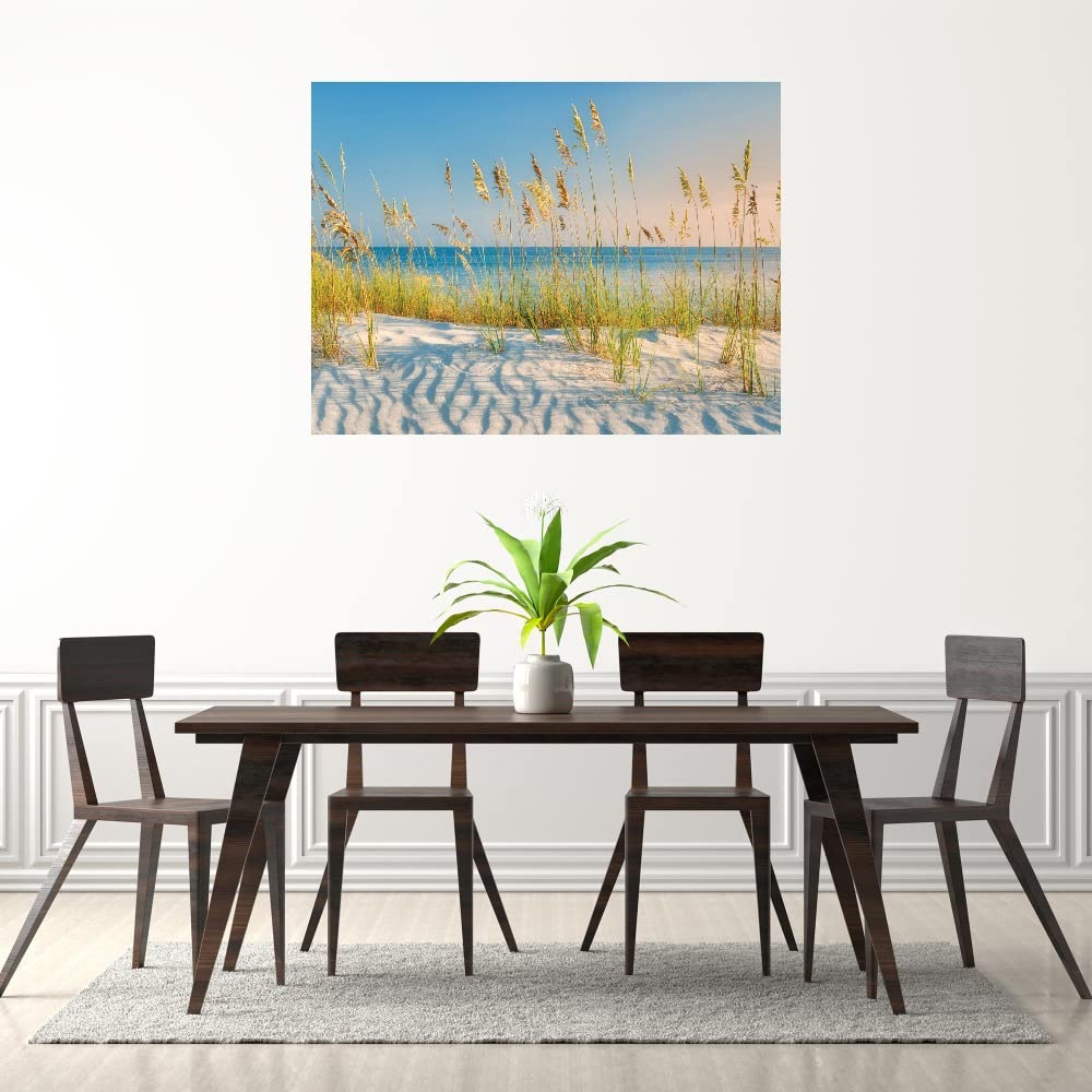 Dennis Frates Sand & Sea Fine Art Canvas Wall Decor - 43x32 Inch Ready to Hang Painting for Living Room, Bedroom, Office - Coastal Beach Theme Home Decor - Perfect for Beach Houses, Vacation Homes & Nautical Interior Design