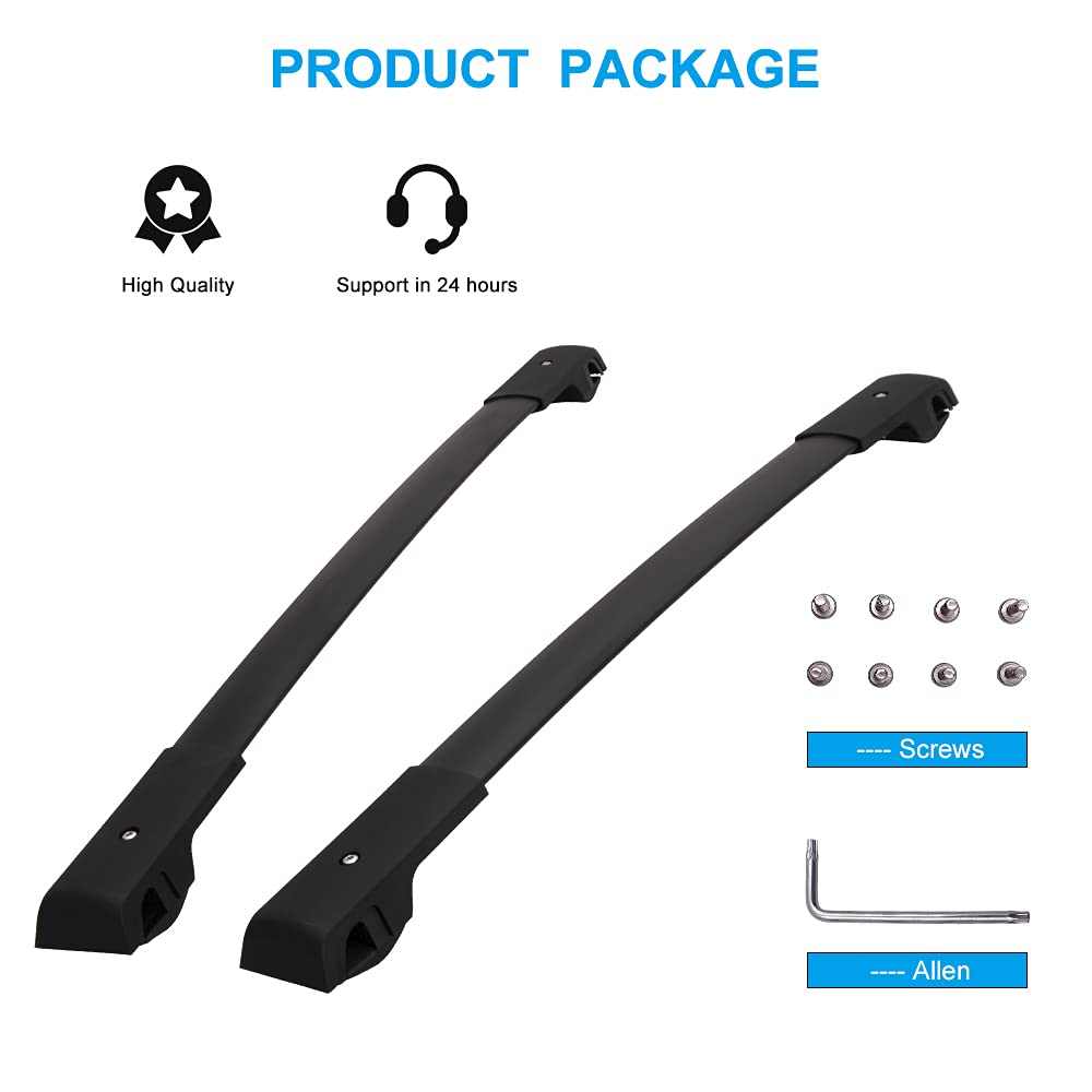 Adjustable Roof Rack Cross Bars for Jeep Cherokee 2014-2021 | Heavy Duty Cargo Carrier | Perfect for Camping Gear, Bikes & Outdoor Adventures