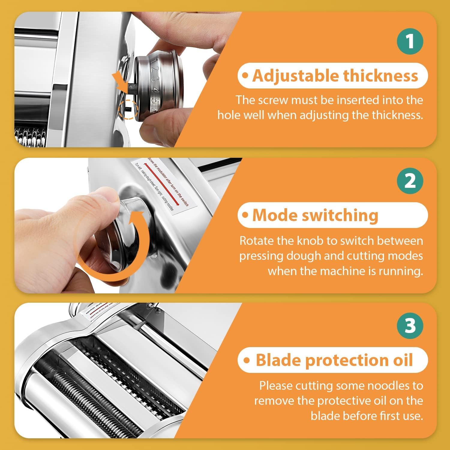 Fully Automatic Multi-Function Electric Dough Cutter - Dumpling Maker, Pasta Machine & Pizza Dough Roller | 110V 135W Stainless Steel Dough Sheeter for Home & Commercial Use | Perfect for Making Dumplings, Noodles, Pastries & Pizza Dough