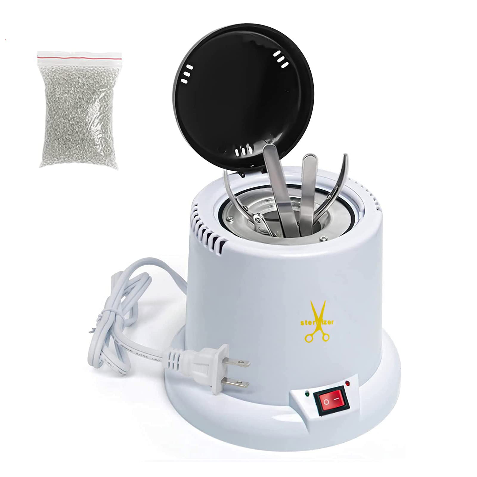 Professional Nail Tool Sterilizer - High Temperature UV Sanitizer for Salon Tools, Manicure Tweezers, Scissors & Lash Equipment (White) | Perfect for Nail Salons, Home Use & Beauty Professionals