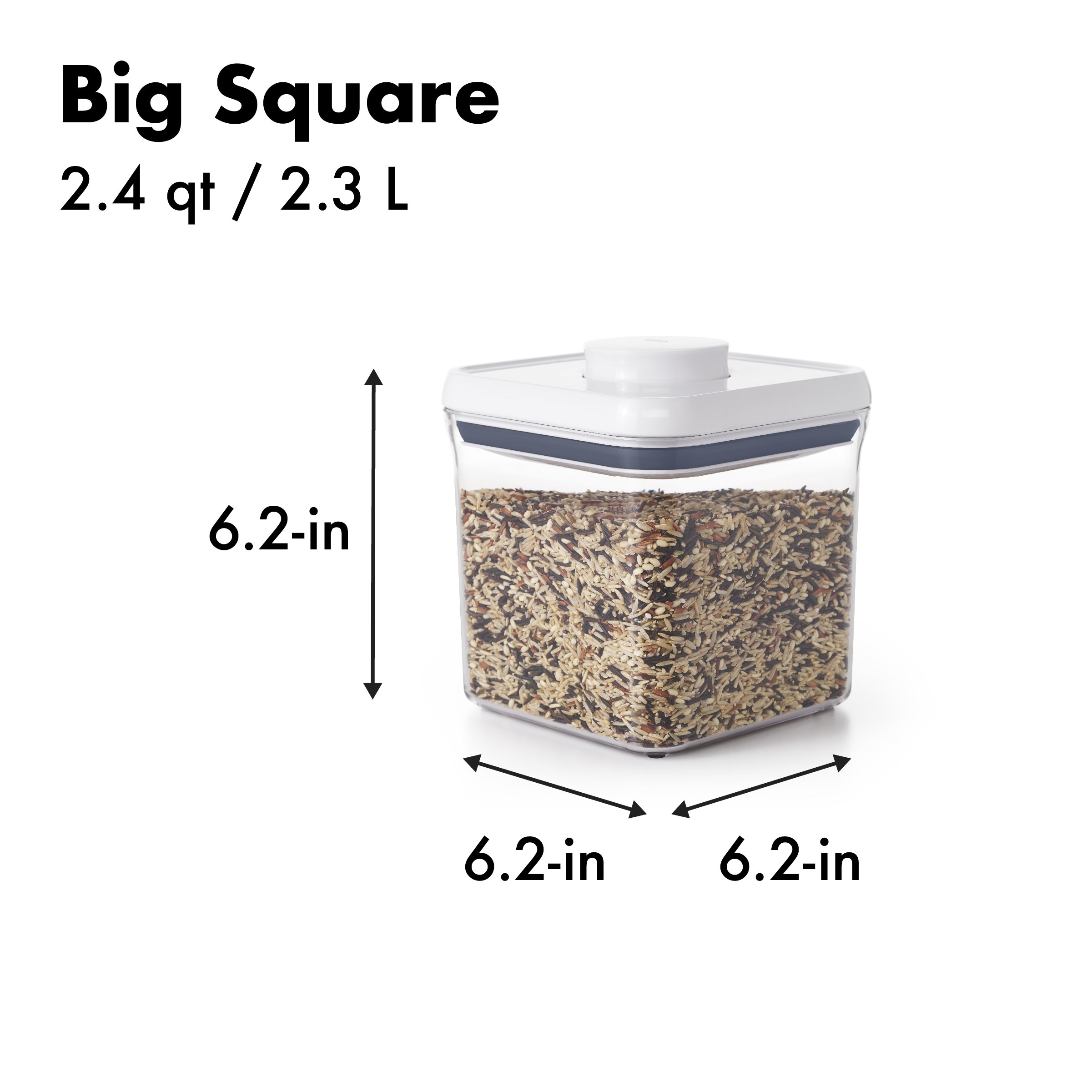 OXO Good Grips 10-Piece Airtight Food Storage POP Container Set - BPA-Free Kitchen Organization for Flour, Sugar, Coffee & Dry Goods - Space-Saving Stackable Design for Pantry & Countertop
