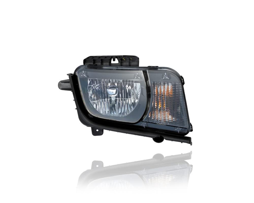 Chevrolet Camaro Headlight Assembly Replacement for 2010-2013 Models (Coupe/Convertible LS/1LT/2LT/1SS/2SS) - Right Passenger Side Halogen Headlamp - Part #22959918 - Perfect for Night Driving & Vehicle Restoration Projects
