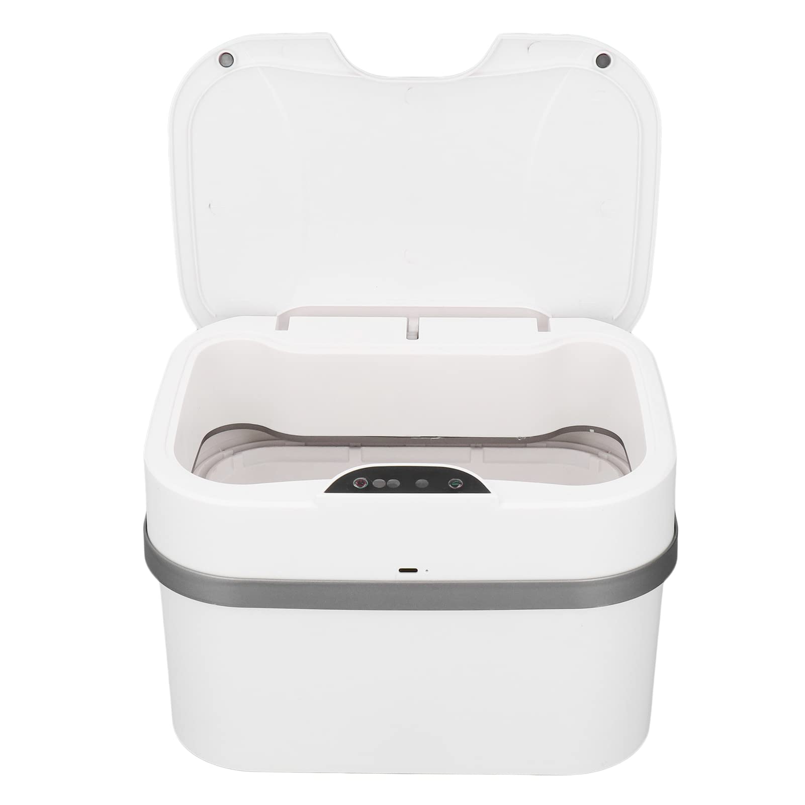 Smart Slim Trash Can with 3 Operating Modes - Waterproof Kitchen & Office Garbage Bin (White) | Perfect for Small Spaces, Under Sink, Bathroom & Home Decor