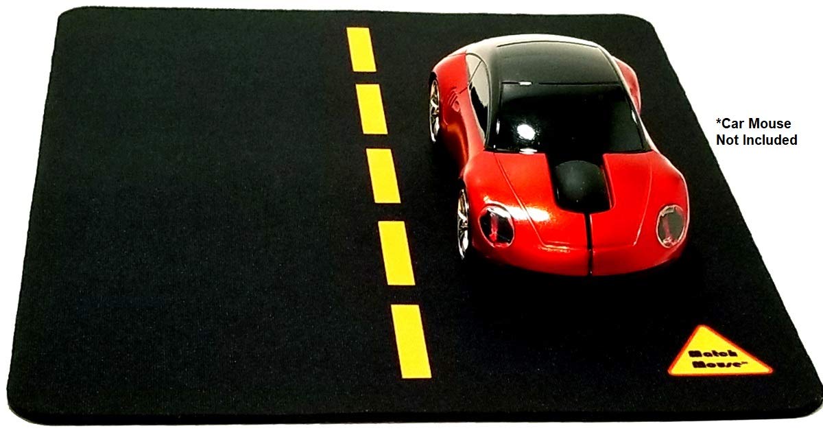 Car Shaped Mouse Pad for Cars & Motorcycles - Non-Slip Auto Industry Mousepad for Office & Gaming Use