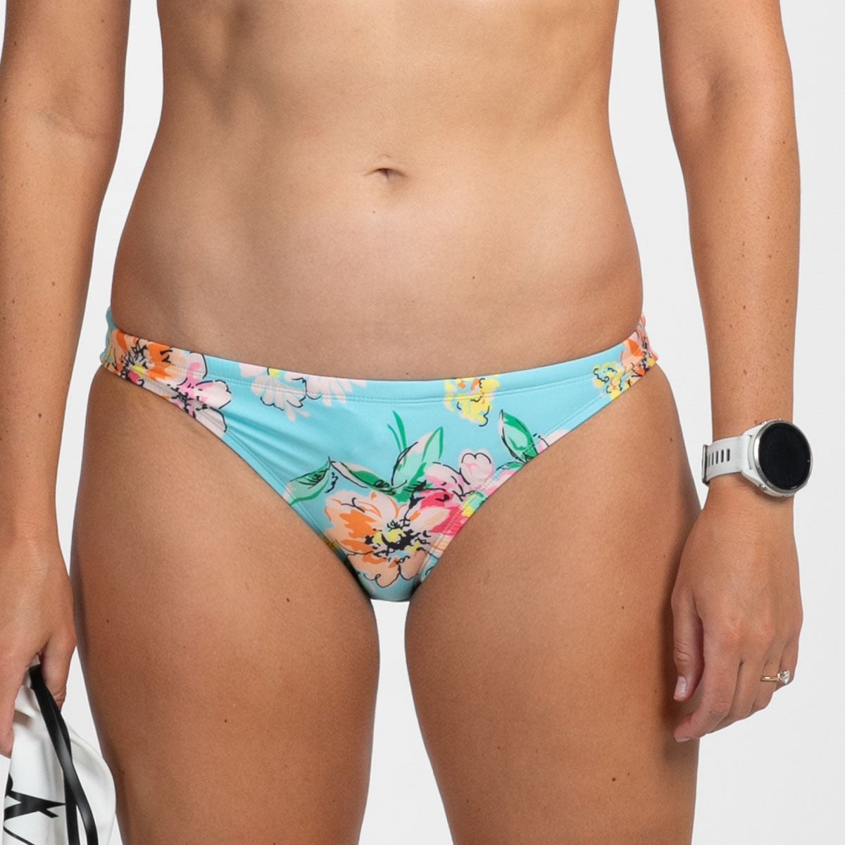 Women's High Waist Bikini Bottom - Floral Print Swimwear for Beach & Pool - Comfortable & Stylish Swim Shorts for Summer Vacation