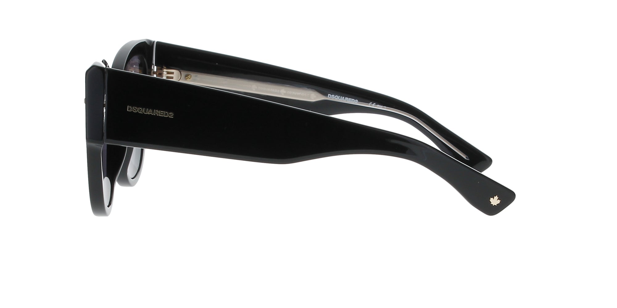 Dsquared2 Black Cat Eye Sunglasses for Women - Stylish UV Protection Shades for Outdoor, Beach, and Fashion Accessories