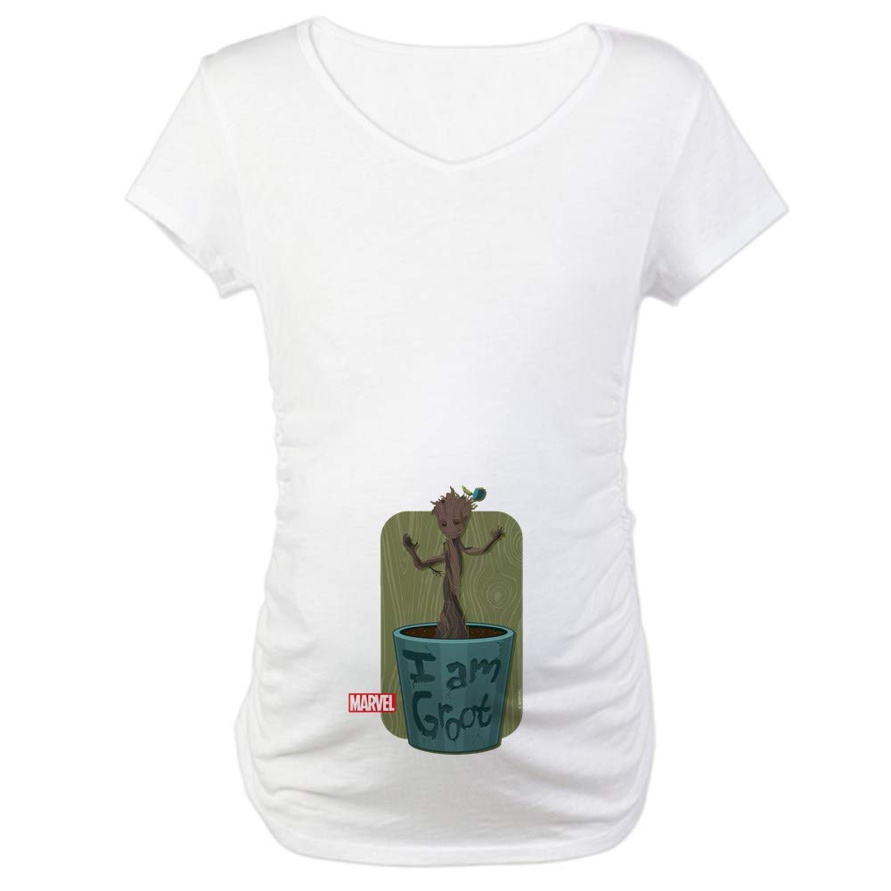 Guardians of the Galaxy Baby Groot Maternity T-Shirt - Funny Pregnancy Tee for Marvel Fans - Perfect for Baby Showers & Gender Reveal Parties