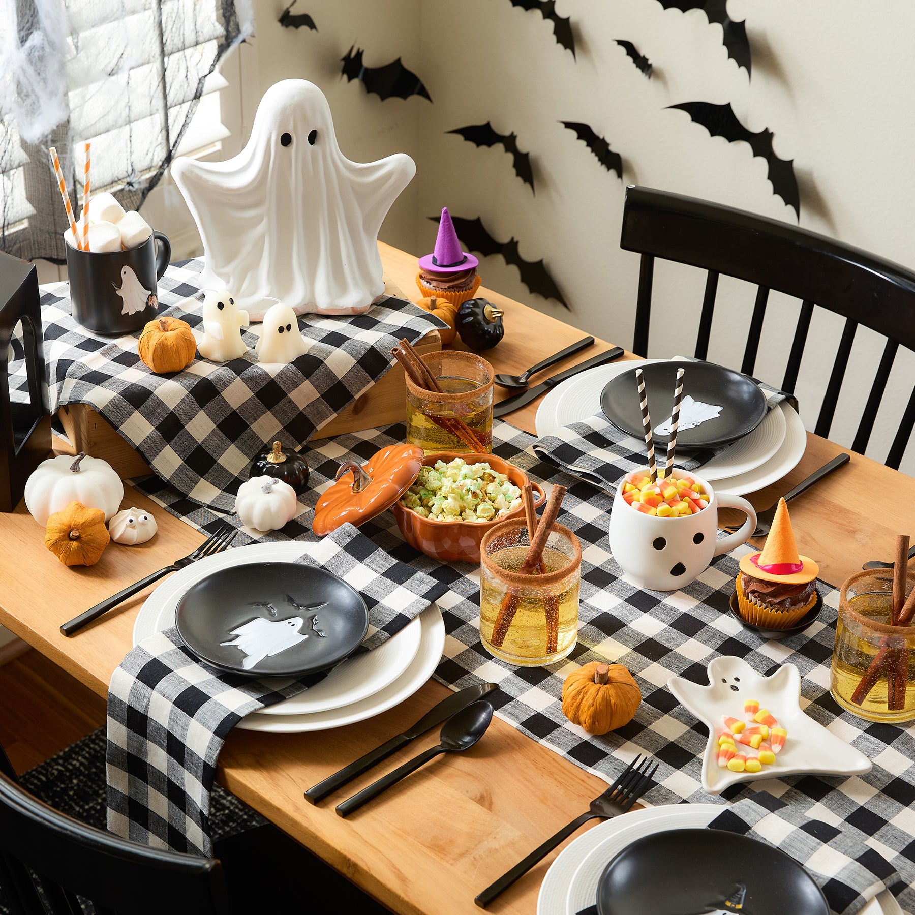 Morgan Check Table Runner - Classic Plaid Cotton Tablecloth for Dining & Kitchen Decor - Perfect for Holiday Dinners, Parties & Farmhouse Style Home Decor