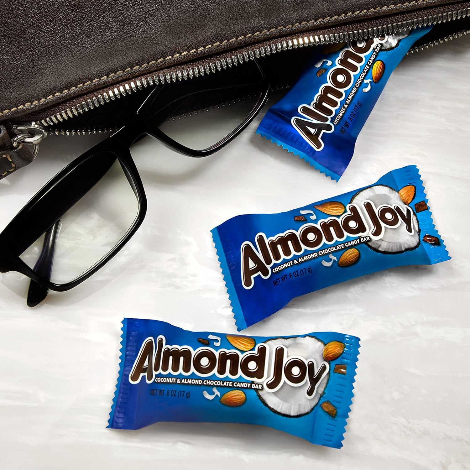 Almond Joy Miniatures Chocolate Candy Bars - Almond & Coconut Individually Wrapped - 10.2oz Bag (Pack of 2) - Perfect for Office Snacks, Party Favors & Halloween Treats - Classic American Candy