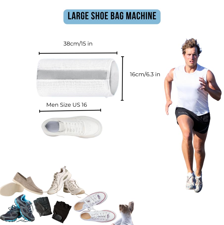 Reusable Mesh Shoe Washing Bag for Sports Shoes - Eliminate Odor & Protect Clothes in Washing Machine | Perfect for Sneakers, Running Shoes & Laundry Protection
