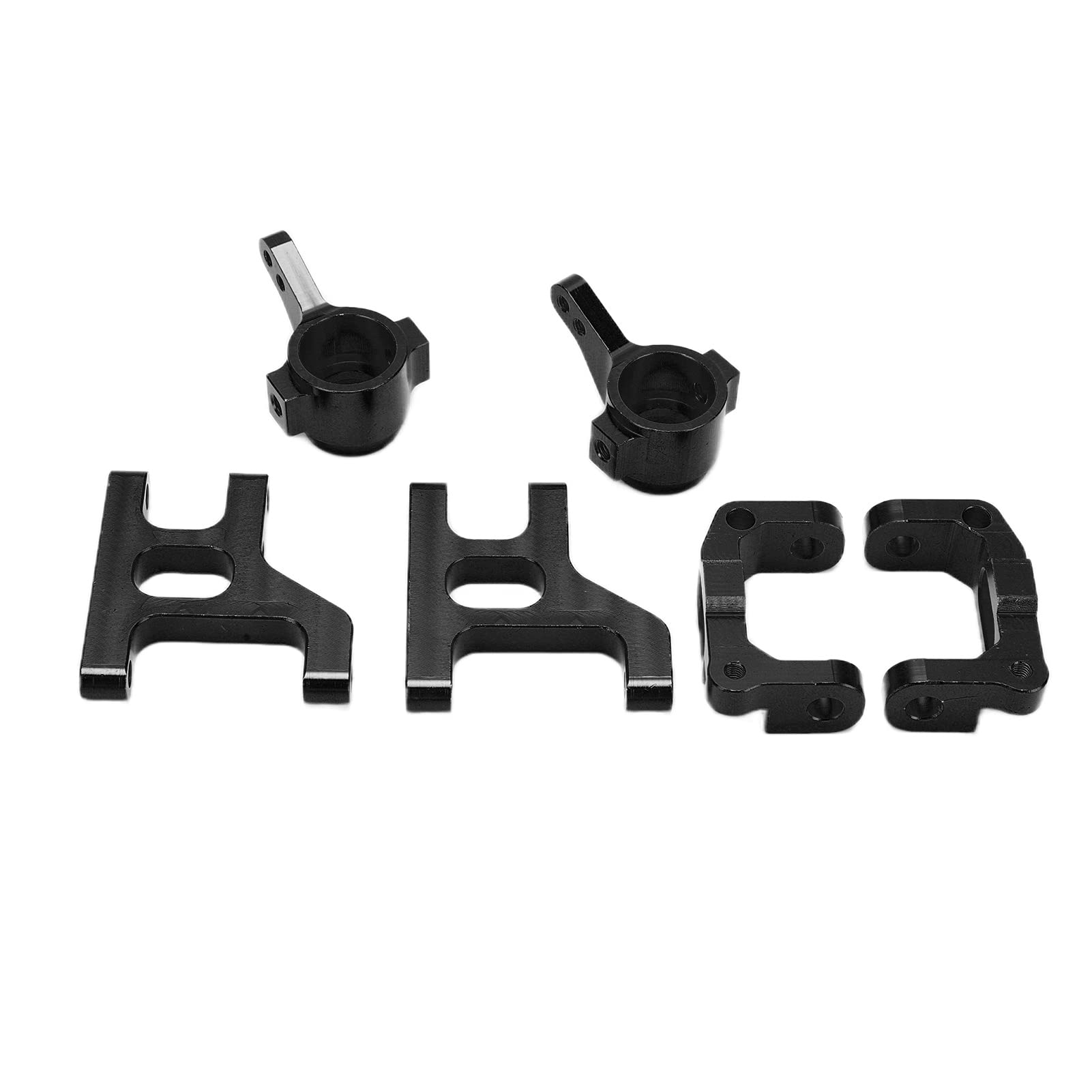 VGEBY RC Car Accessories - Aluminum Alloy Drive Shaft Set with Swing Arm & Steering Plate (Black) for 1/10 Scale Remote Control Cars - Perfect for Off-Road Bashing, Racing & Crawling