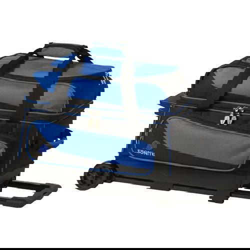 Premium Ebonite Transport 2 Ball Roller Bowling Bag - Blue | Durable & Lightweight Bowling Ball Carrier for League Play & Practice | Perfect for Bowling Enthusiasts & Tournament Players