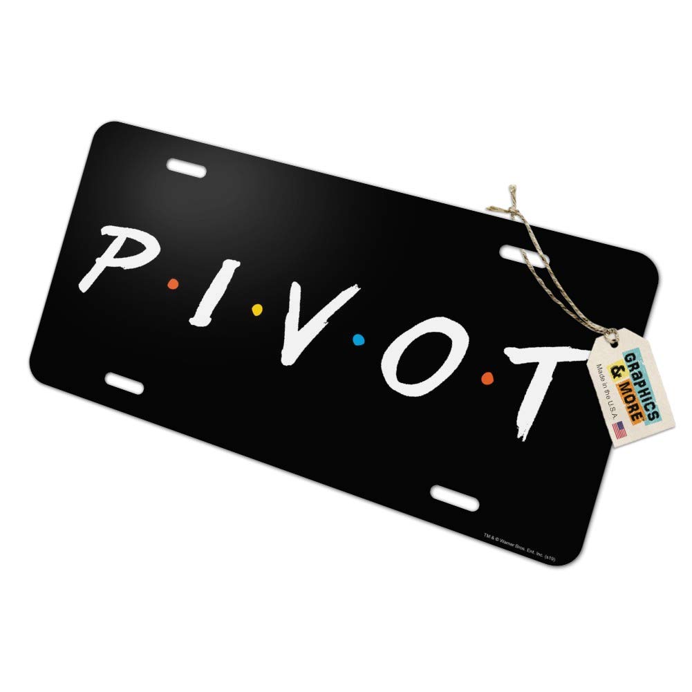 Friends TV Show Themed Novelty Metal Vanity License Plate - Customizable Pivot Design for Cars, Trucks & Home Decor - Perfect Gift for Fans & Collectors