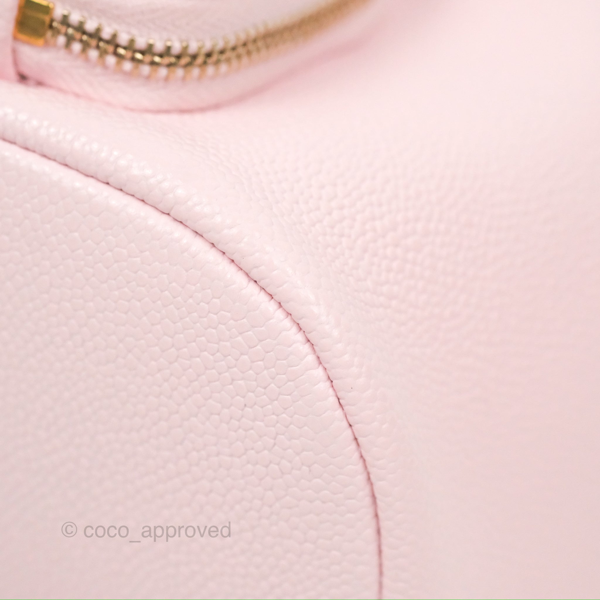 Chanel Business Affinity Drawstring Bucket Bag in Light Pink Caviar Leather with Gold Hardware - Perfect for Work, Travel & Everyday Luxury