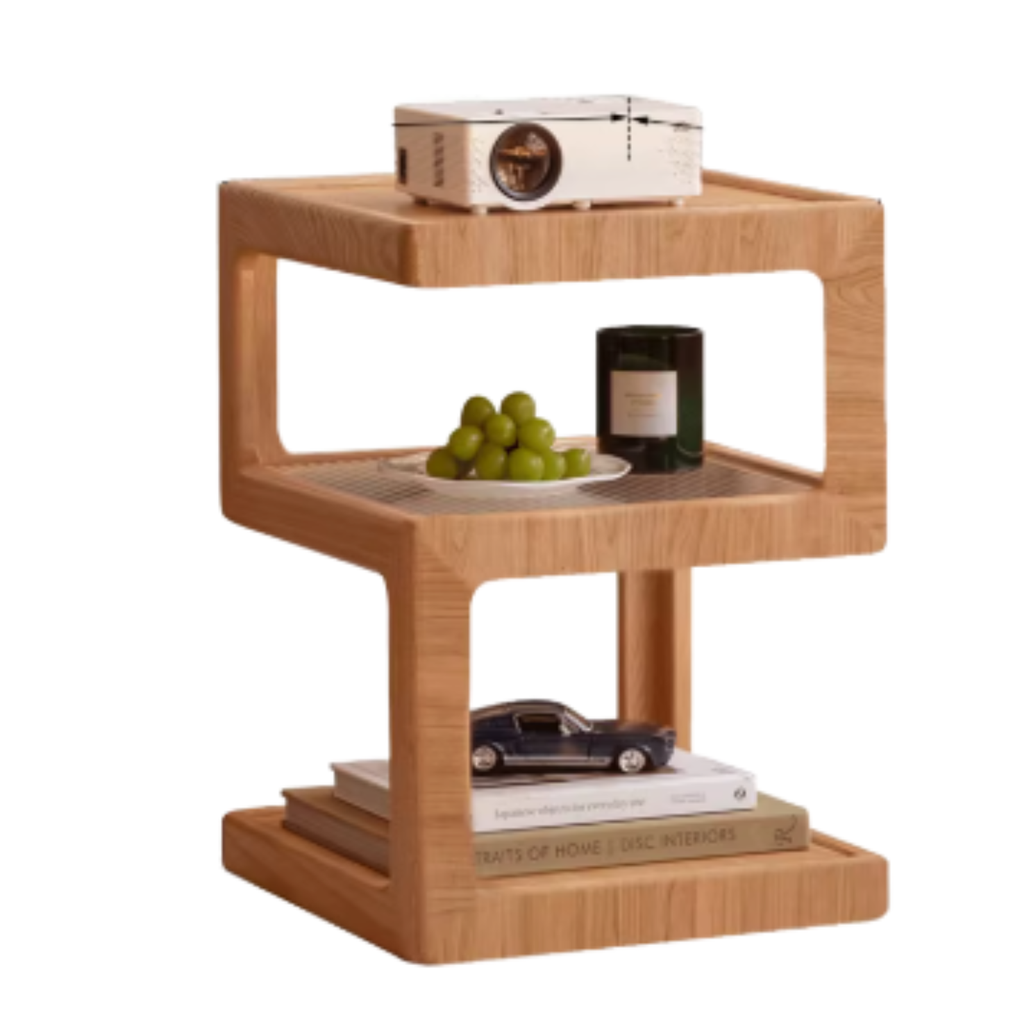 15.7x15.7x21.7 inch / 40.0x40.0x55.0 cm / Cherry color / Cherry side table