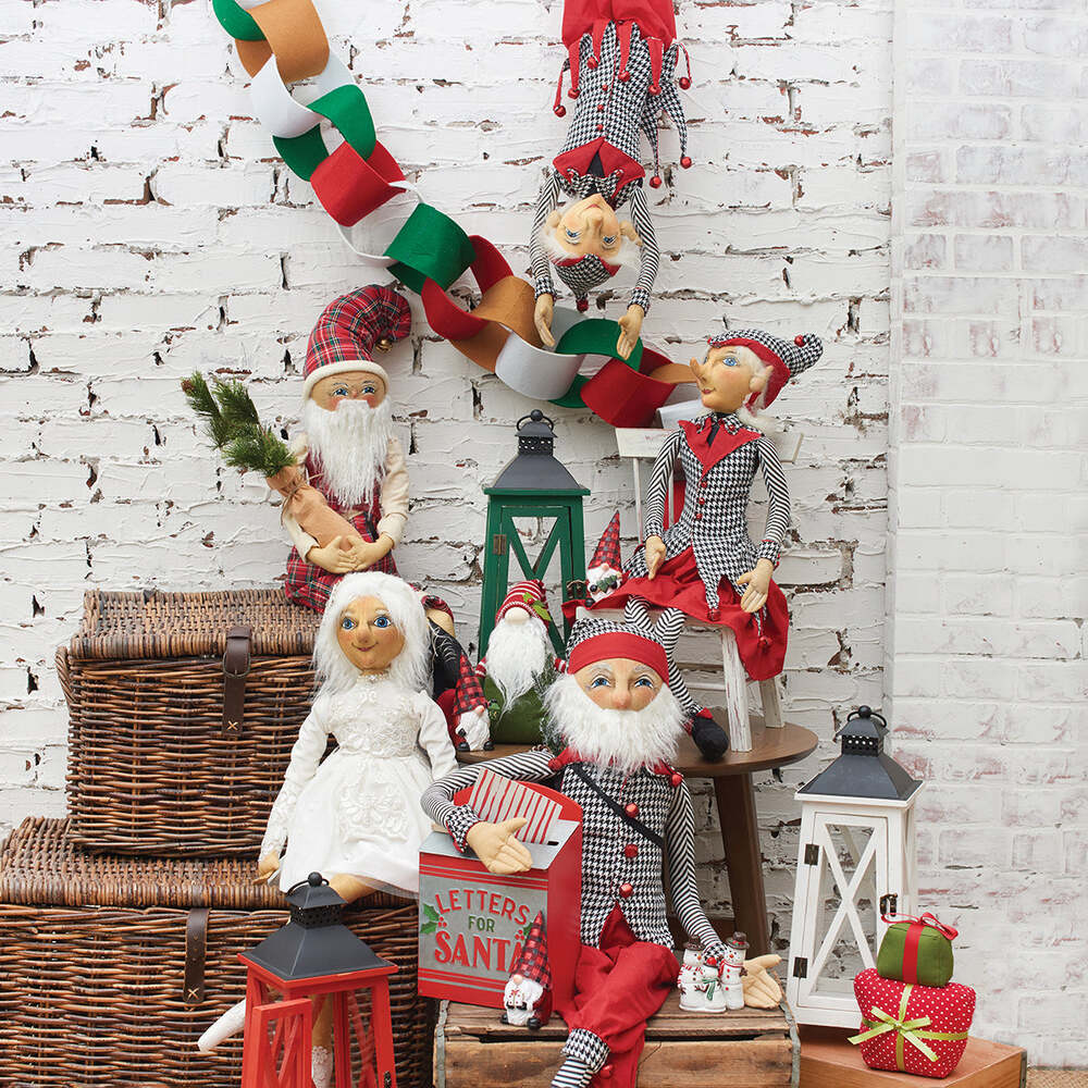 Angelica Snow Gathered Traditions Art Doll by Joe Spencer - Handcrafted Collectible Christmas Decor for Holiday Displays & Home Decor