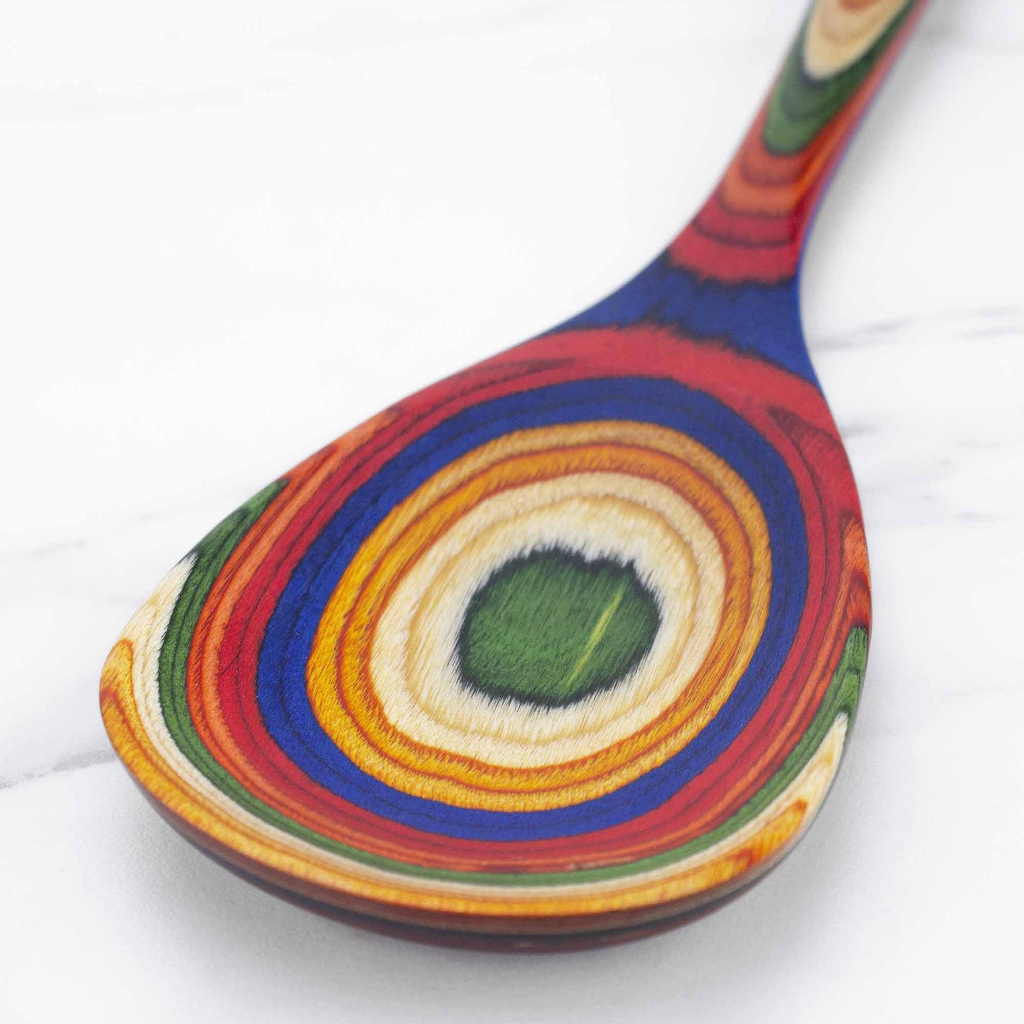 Baltique® Marrakesh Collection Wooden Cooking Spoon - 12.5 Inch Natural Wood Kitchen Utensil for Stirring, Mixing & Serving - Perfect for Soups, Sauces & Baking
