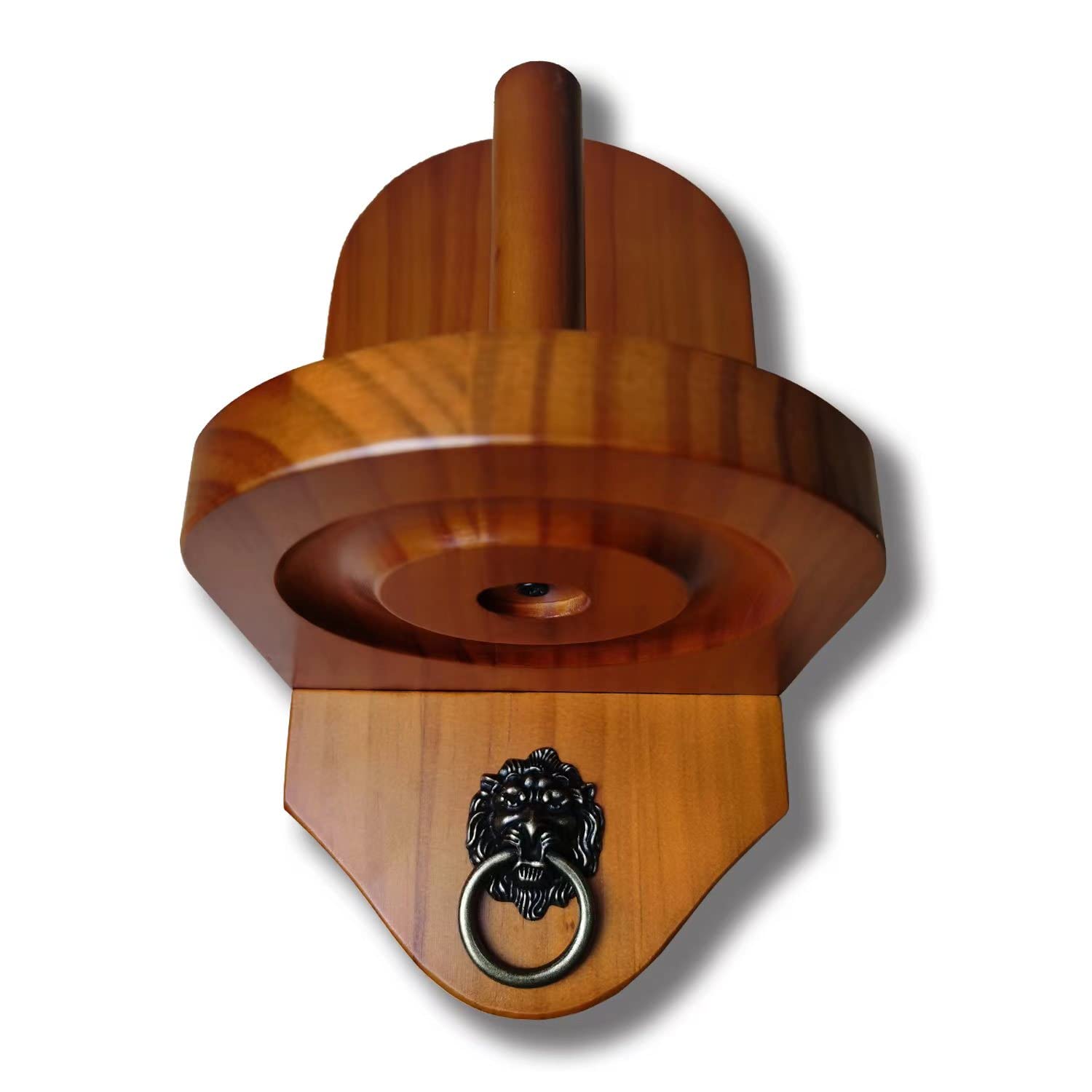 Premium Walnut Wood Wall-Mounted Billiard Chalk Holder - Mahogany Finish Pool Table Accessory for Home Game Rooms & Bars