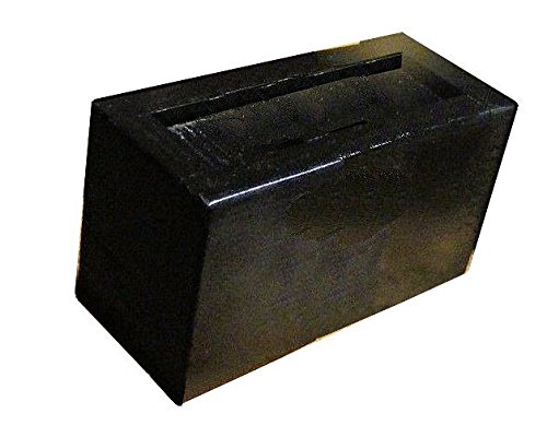 Steve's Gift Shoppe 6-Inch Bed Risers - Heavy Duty Furniture Lifters for Bed, Sofa & Table Legs (Set of 4, Black) - Perfect for Storage, Moving & Home Organization