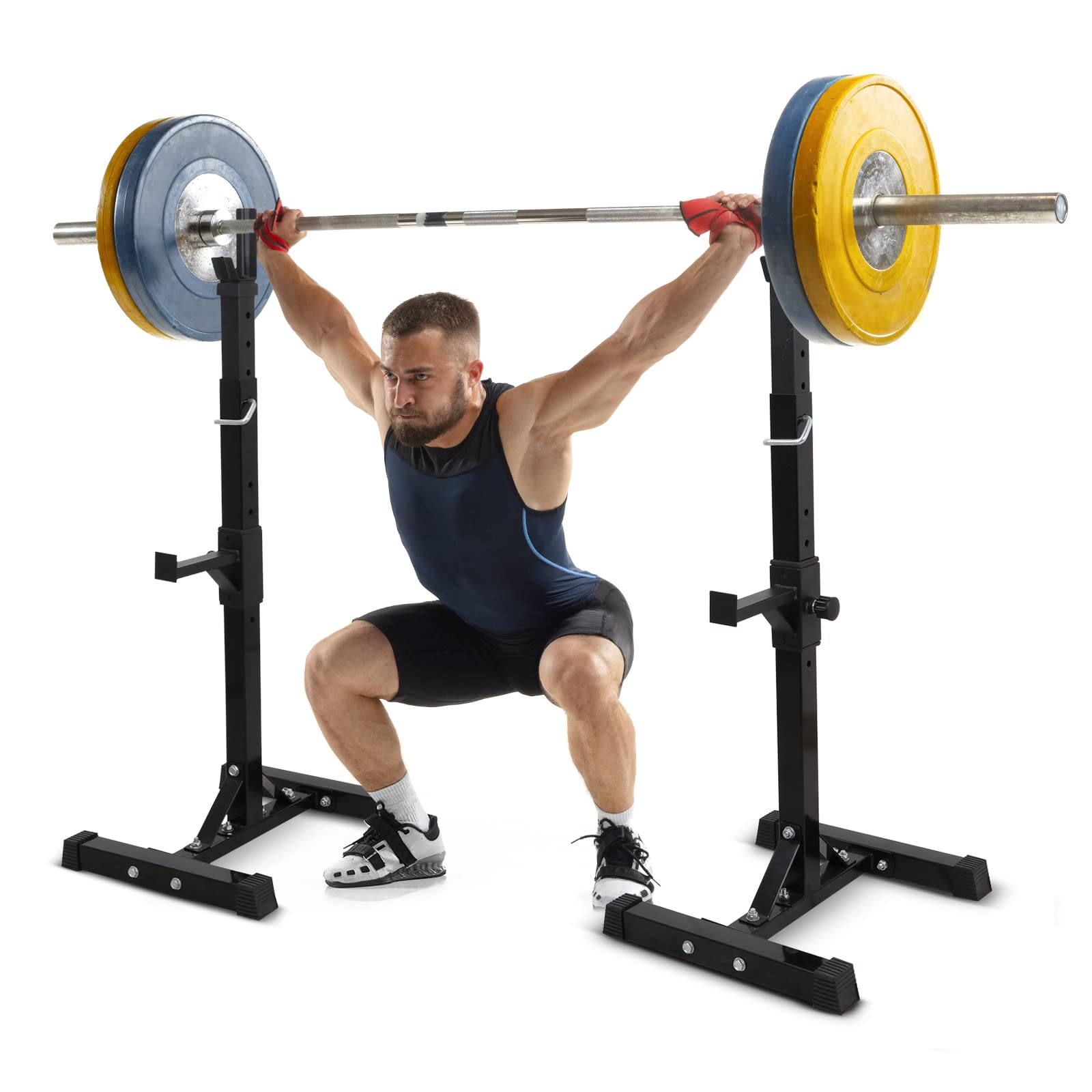 Smartxchoices Adjustable Squat Rack & Bench Press Stand - 40