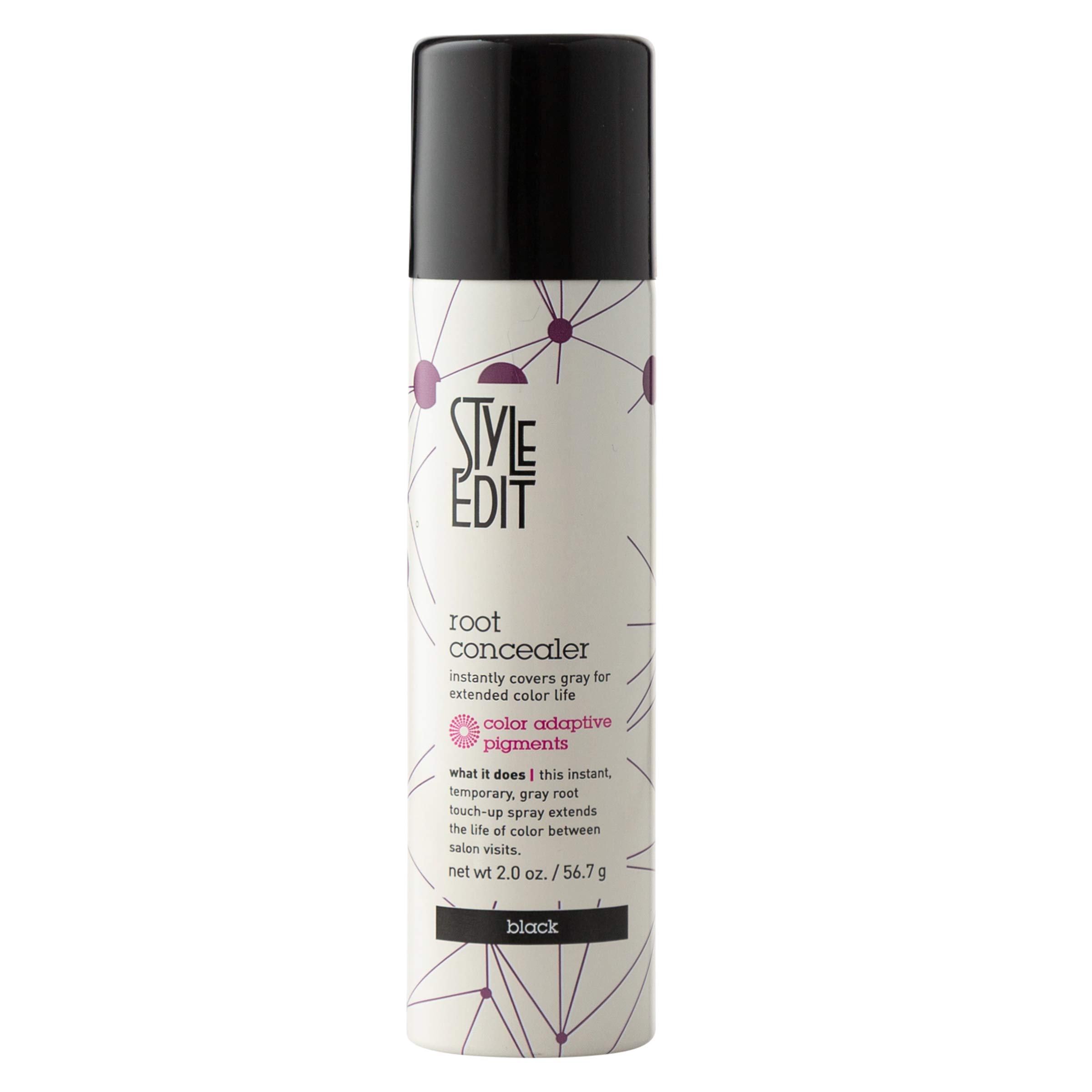 Style Edit Black Travel & Full Size Root Concealer Duo - Cover Gray Hair & Roots for Touch-Ups On The Go & At Home