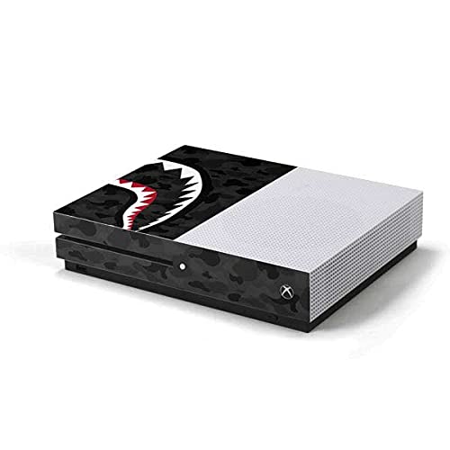 Skinit Decal Gaming Skin for Xbox One S Console - Shark Teeth Grey Street Camo Design | Protective Cover for Enhanced Gaming Experience & Console Protection