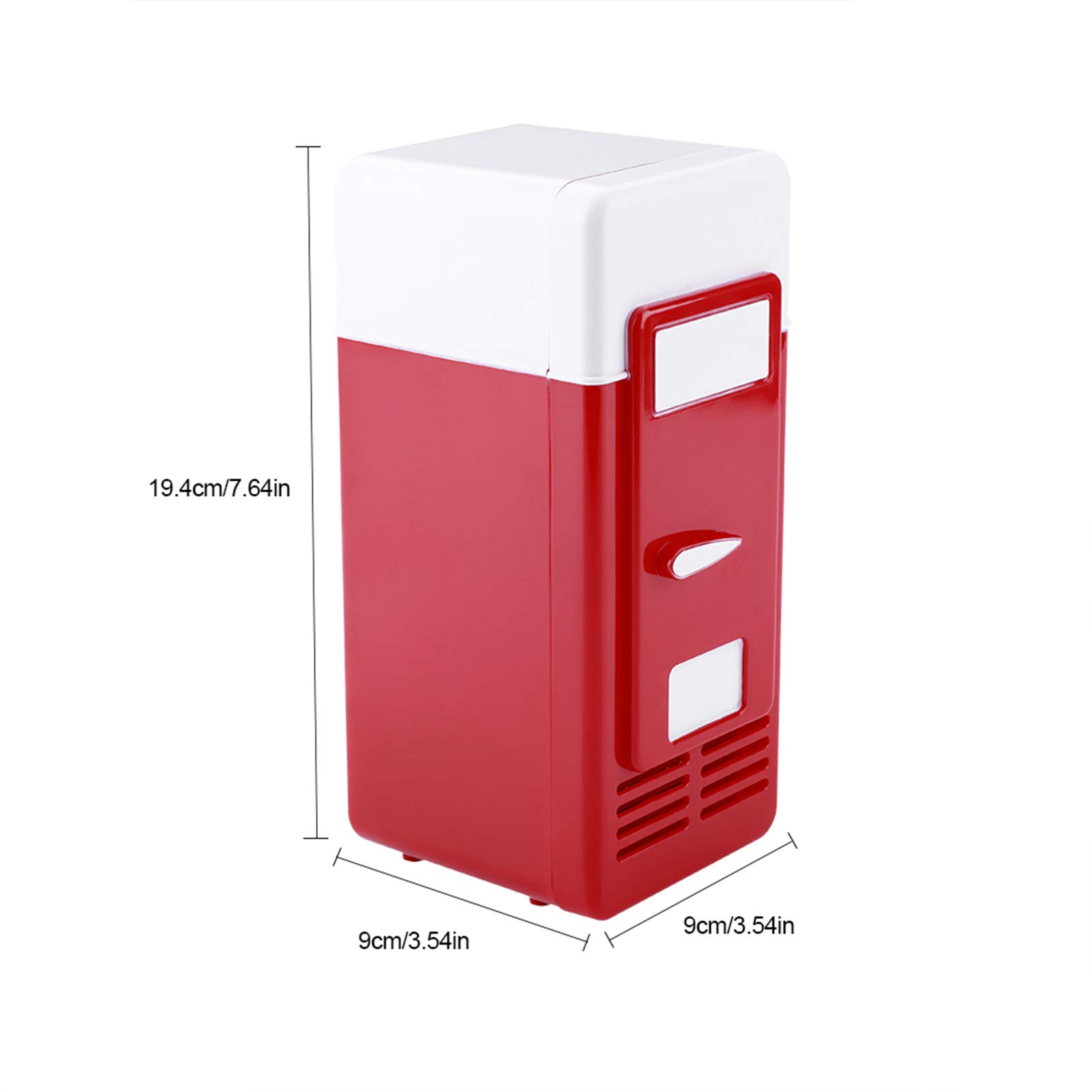 Portable USB Mini Fridge - No Batteries or Driver Required, Compact Car & Home Refrigerator for Drinks & Snacks (Red Leaning Tower of Pisa Design) - Perfect for Dorm Rooms, Offices, Road Trips & Small Spaces