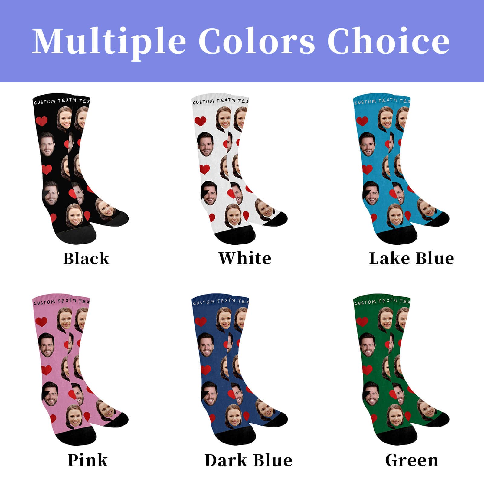 Custom Personalized Photo Socks for Women, Men, Girls & Boys - Unique Unisex Gift with Your Design - Perfect for Birthdays, Anniversaries & Special Occasions