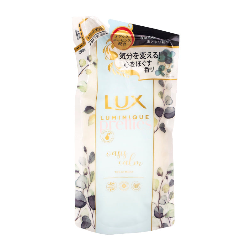 LUX Luminique Oasis Calm Non-Silicone Hair Conditioner Refill 350g - Blue | Hydrating & Soothing for Dry, Damaged Hair | Perfect for Daily Use & Salon-Quality Results at Home
