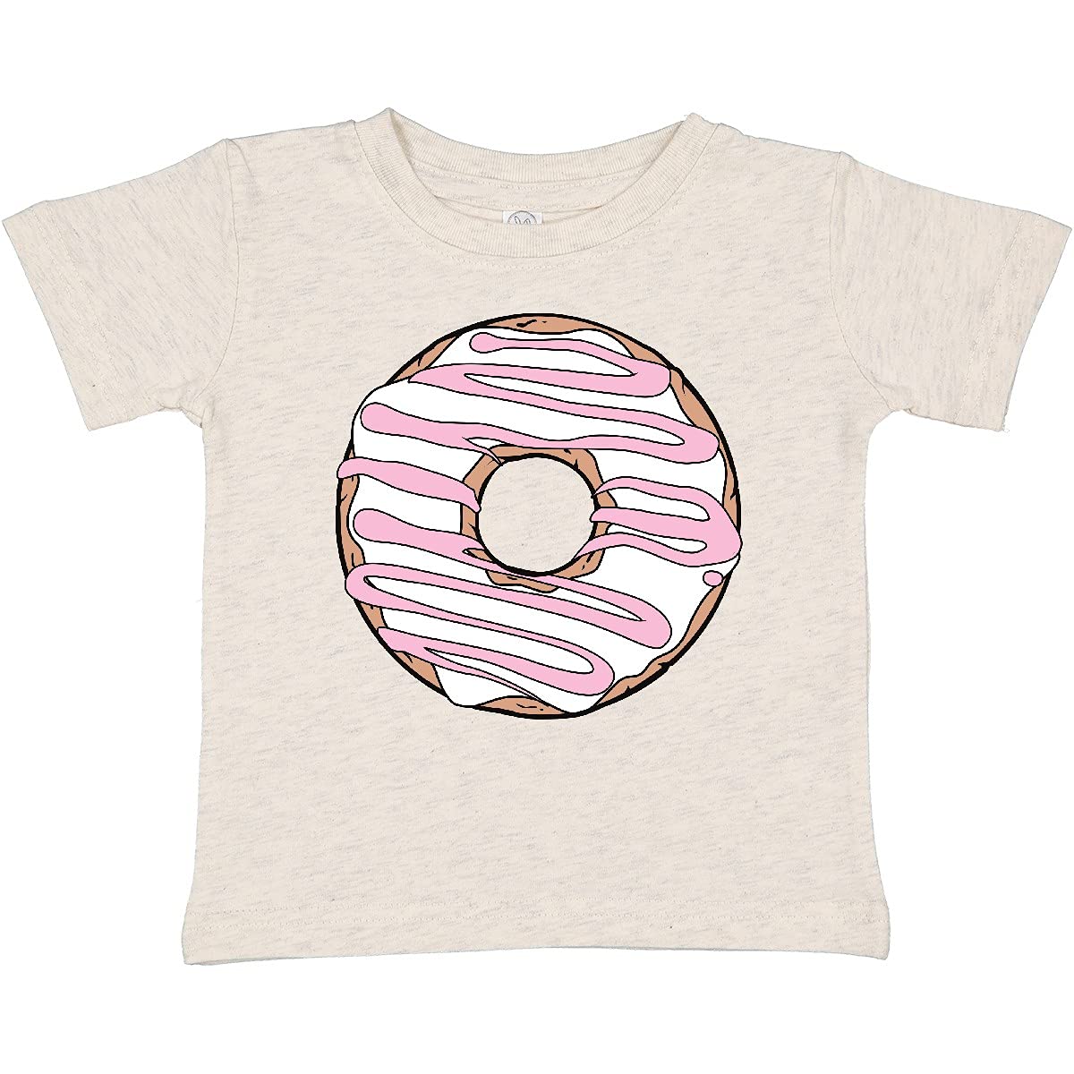 Inktastic Pink Donut Baby T-Shirt - Cute Doughnut with Icing & Frosting Design for Infants & Toddlers - Perfect for Birthday Parties, Baby Showers & Casual Outings