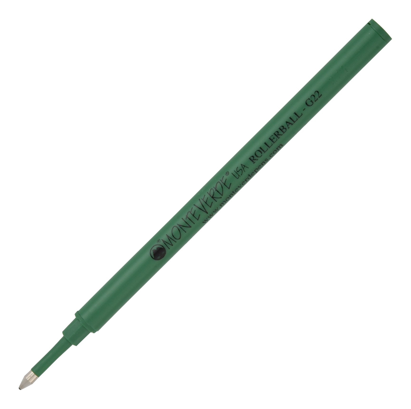 Monteverde Ceramic RB Refill - Fine Point, Green Ink, 50 Pack (G224GN) - Compatible with Most Capped RB Pens for Smooth Writing at Home, Office, or School
