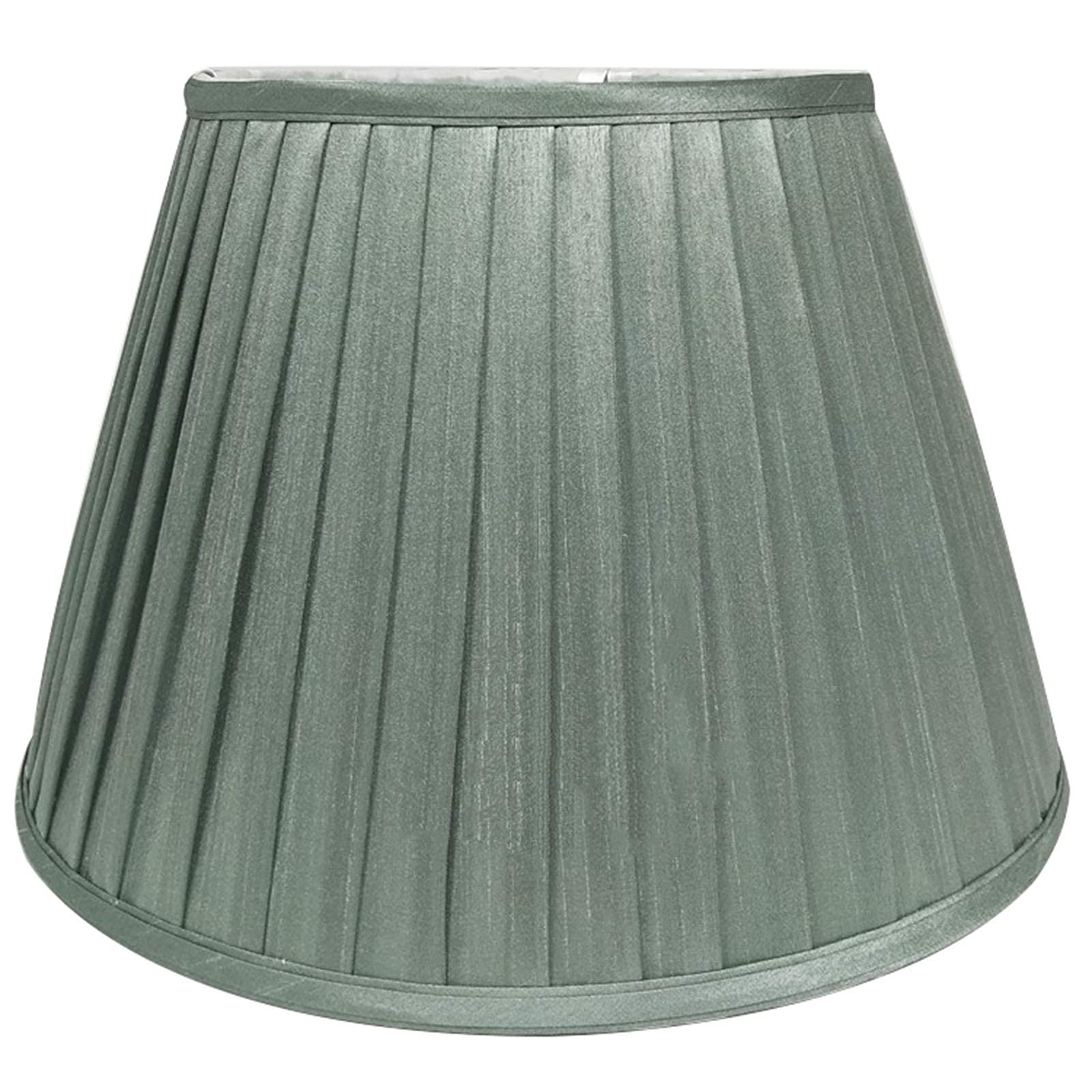 WJPshop Premium Linen Fabric Empire Drum Lampshade - 40cm E27 Cream Table & Floor Lamp Shade for Living Room & Bedroom | Perfect for Cozy Home Decor & Ambient Lighting