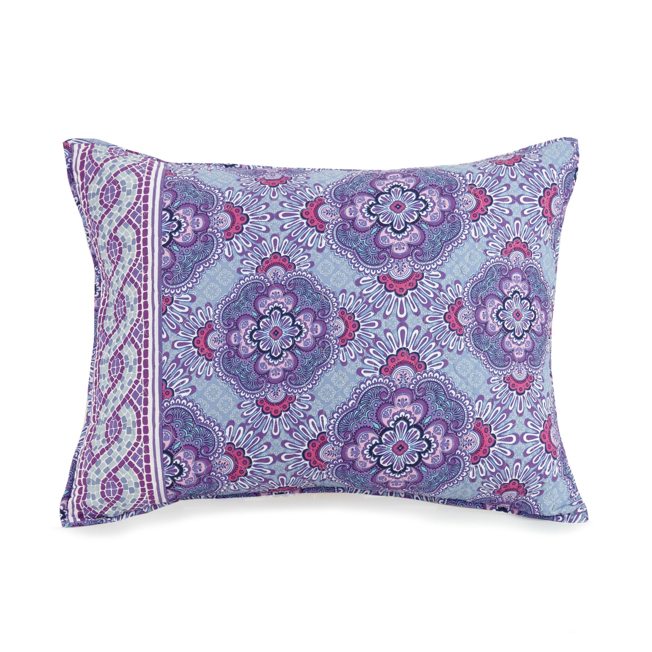 Vera Bradley Purple Passion Quilt - Full/Queen Size Bedspread | Floral Pattern Luxury Quilted Bed Cover | Perfect for Master Bedroom, Guest Room & Dorm Decor