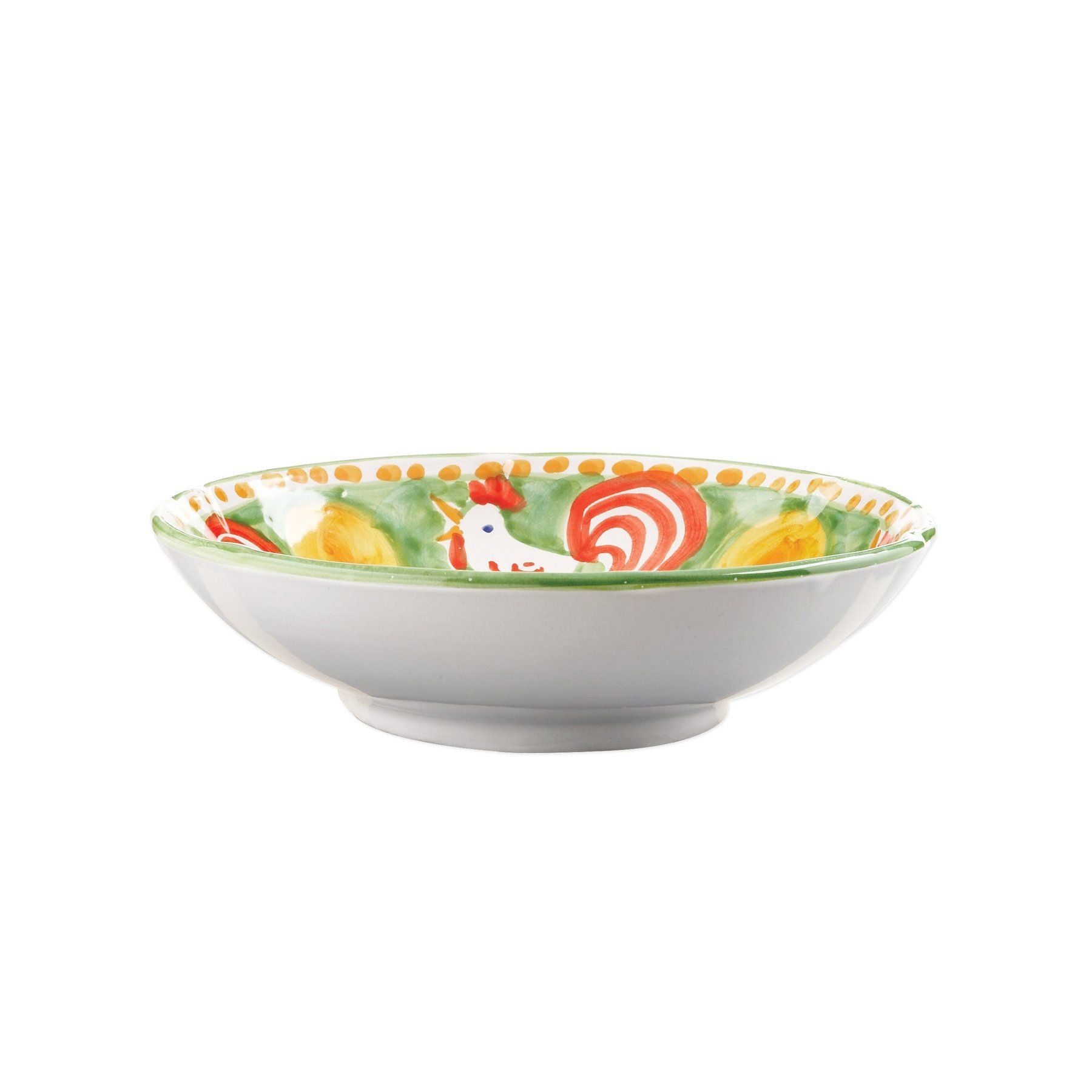 Premium Campagna Gallina Coupe Pasta Bowl - Handcrafted Italian Ceramic Pasta Serving Bowl for Spaghetti, Fettuccine & Linguine - Perfect for Italian Dinners, Date Nights & Restaurant-Style Dining at Home