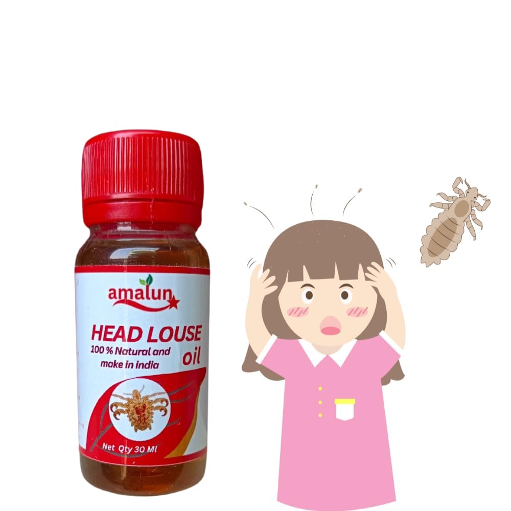 Amalun Lice Removal Oil - Fast-Acting Natural Treatment for Head Lice, Nits & Scalp Care | Safe for Kids & Adults | Perfect for Home Use & School Prevention