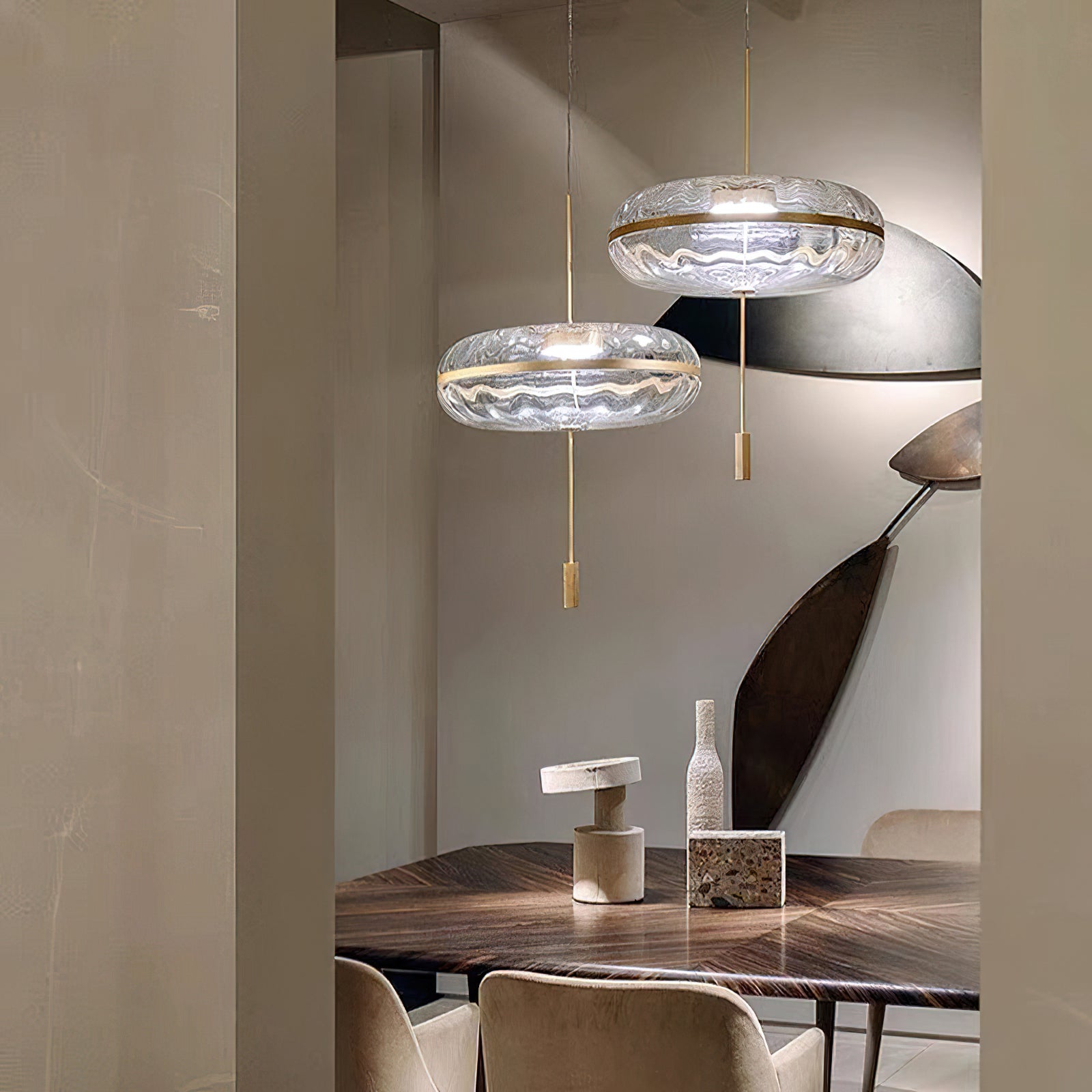 Jolie Pendant Lamp - Modern Hanging Light Fixture for Kitchen Island, Dining Room & Bedroom | Elegant Glass Ceiling Light with Adjustable Cord | Perfect for Home Decor & Interior Design