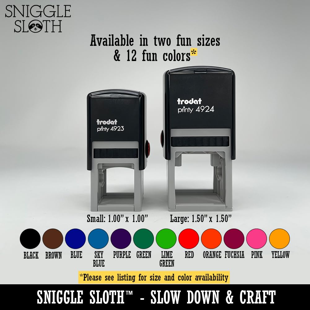 Hearts Self-Inking Rubber Stamp - 1.5 Inch Large Black Ink Stamp for DIY Crafts, Scrapbooking & Home Decor | Perfect for Greeting Cards, Gift Wrapping & Stationery