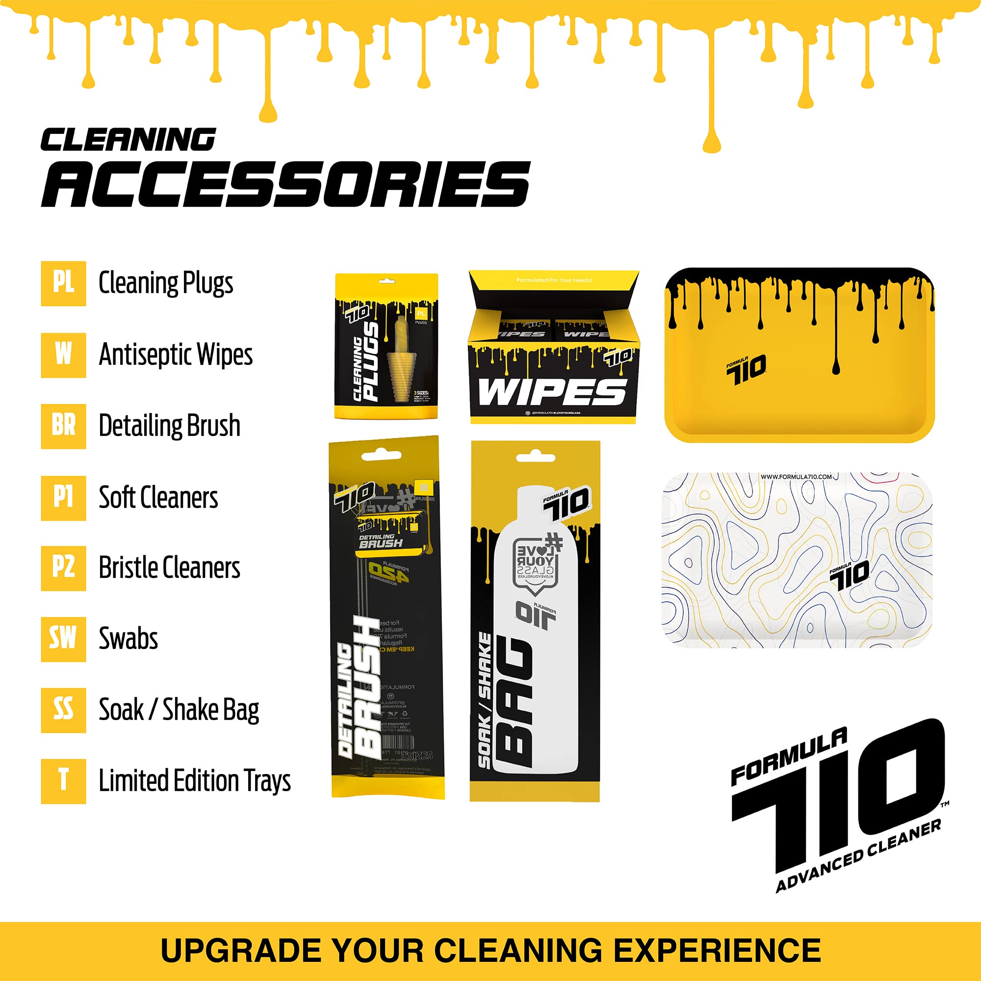 Formula 420 Variety Pack - 12oz Glass & Metal Cleaner + 12oz Silicone & Plastic Cleaner (2-Pack) | Fast-Acting Residue Remover for Bongs, Pipes, Dab Rigs & Smoking Accessories | Safe for Ceramic, Quartz & More