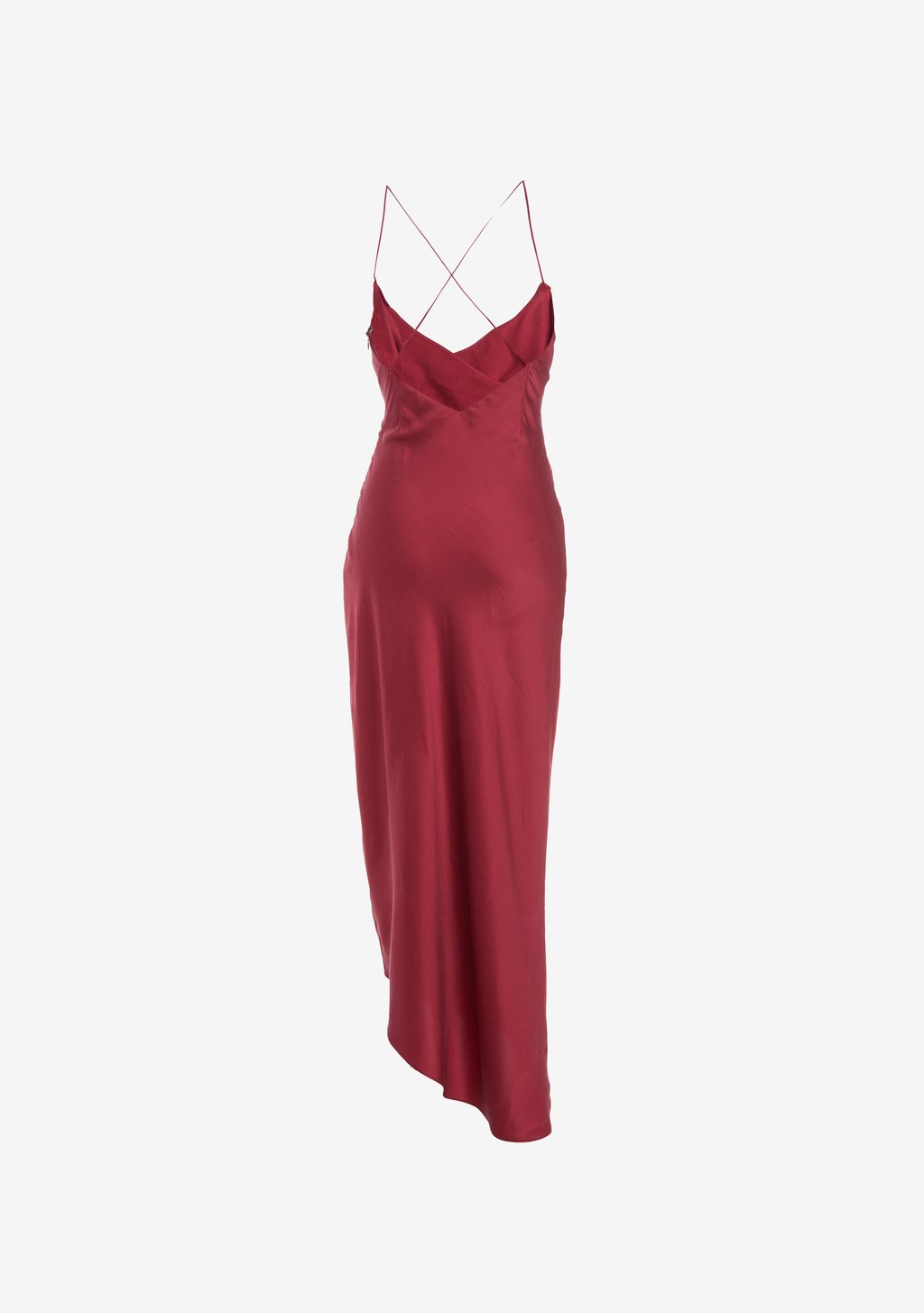 Emma Silk Dress Burgundy - Elegant & Comfortable Women's Silk Dress for Party, Wedding & Evening Wear