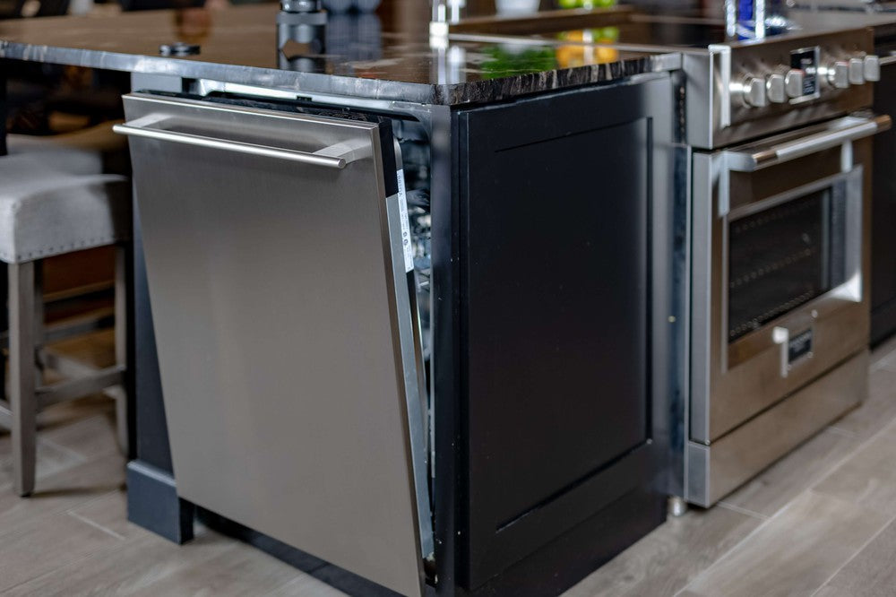 BREDA 24 Inch Panel Ready Dishwasher with 3rd Rack & Tall Tub - LUDWT30250 | Perfect for Large Families & Entertaining Guests