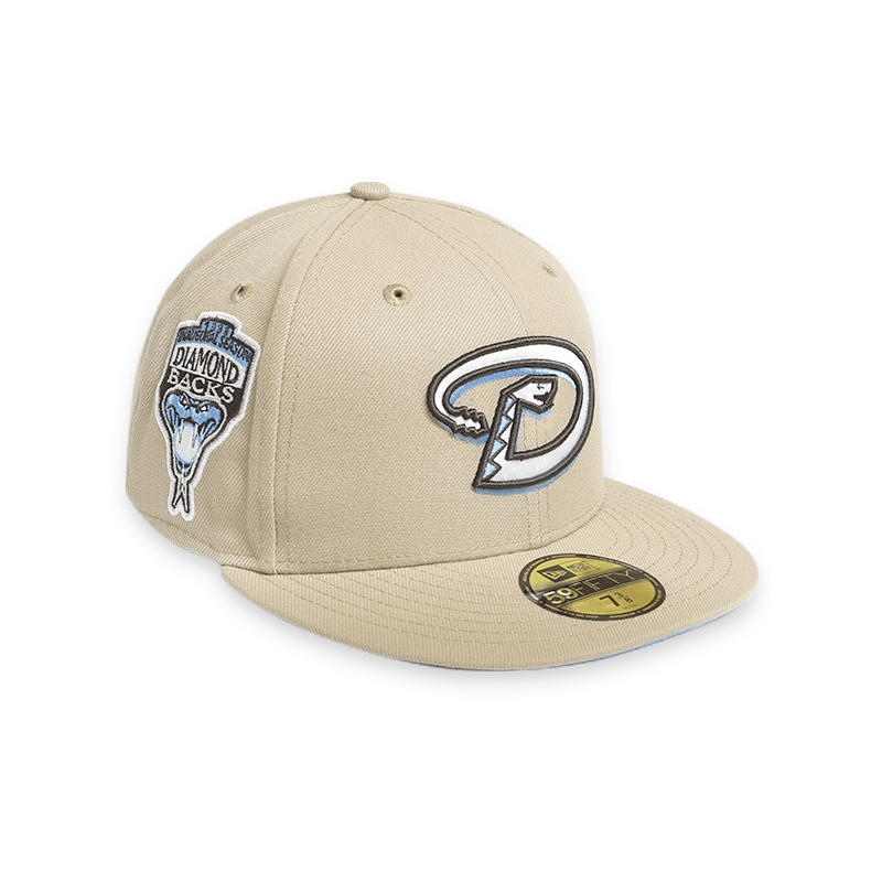 Arizona Diamondbacks 98 Inaugural Tan 59FIFTY Fitted Hat for Men - Official MLB Baseball Cap for Games, Sports & Casual Wear